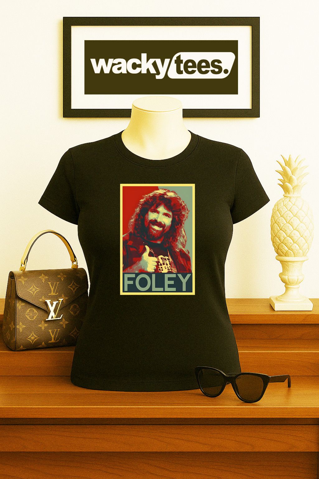 Other Foley Wrestling Mick Hall of Famer Socko Graphic Tee Shirt Size US L / EU 52-54 / 3 - 5 Thumbnail
