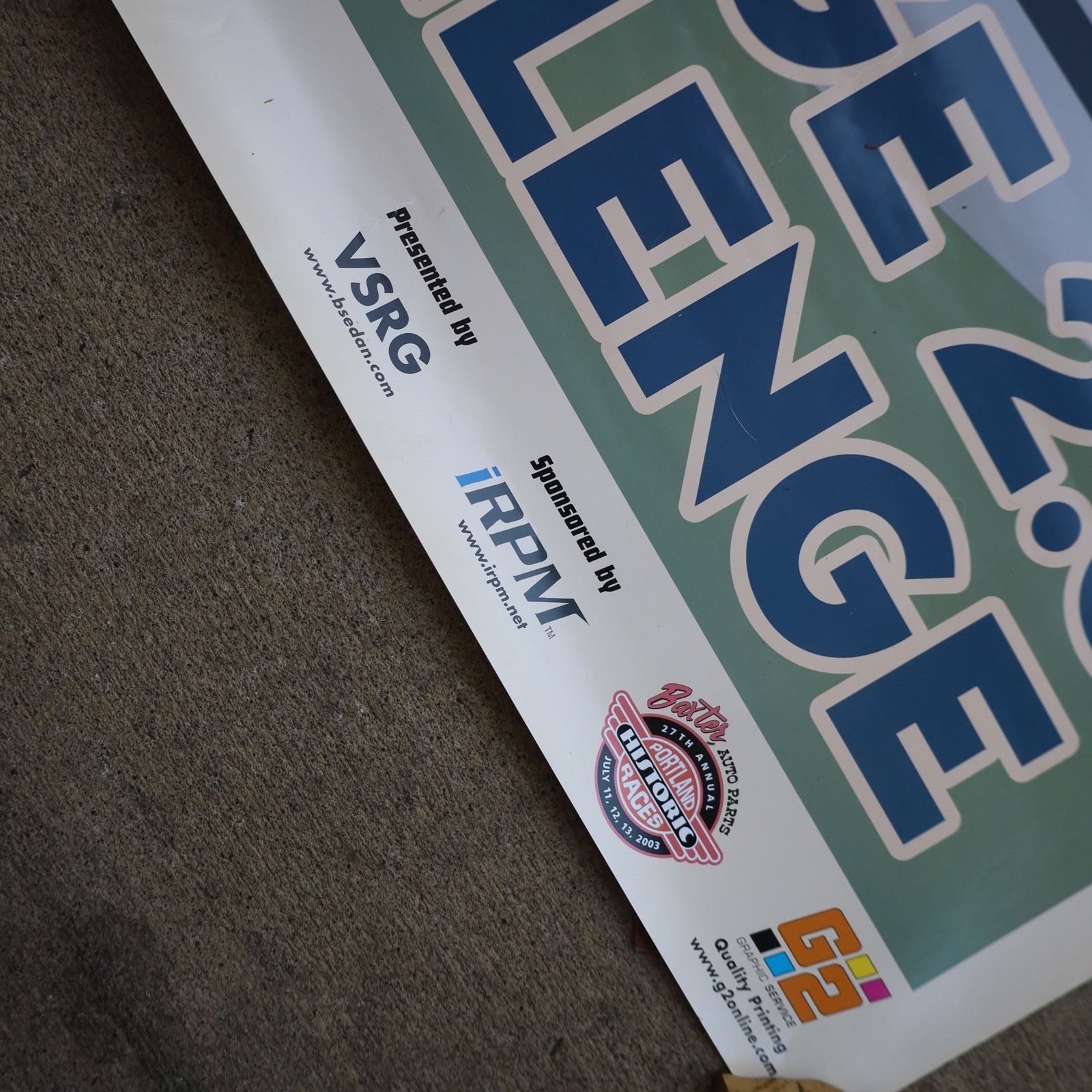 Vintage 2003 Portland Historic Races Vintage 2.5 Challenge Poster Size ONE SIZE - 7 Thumbnail