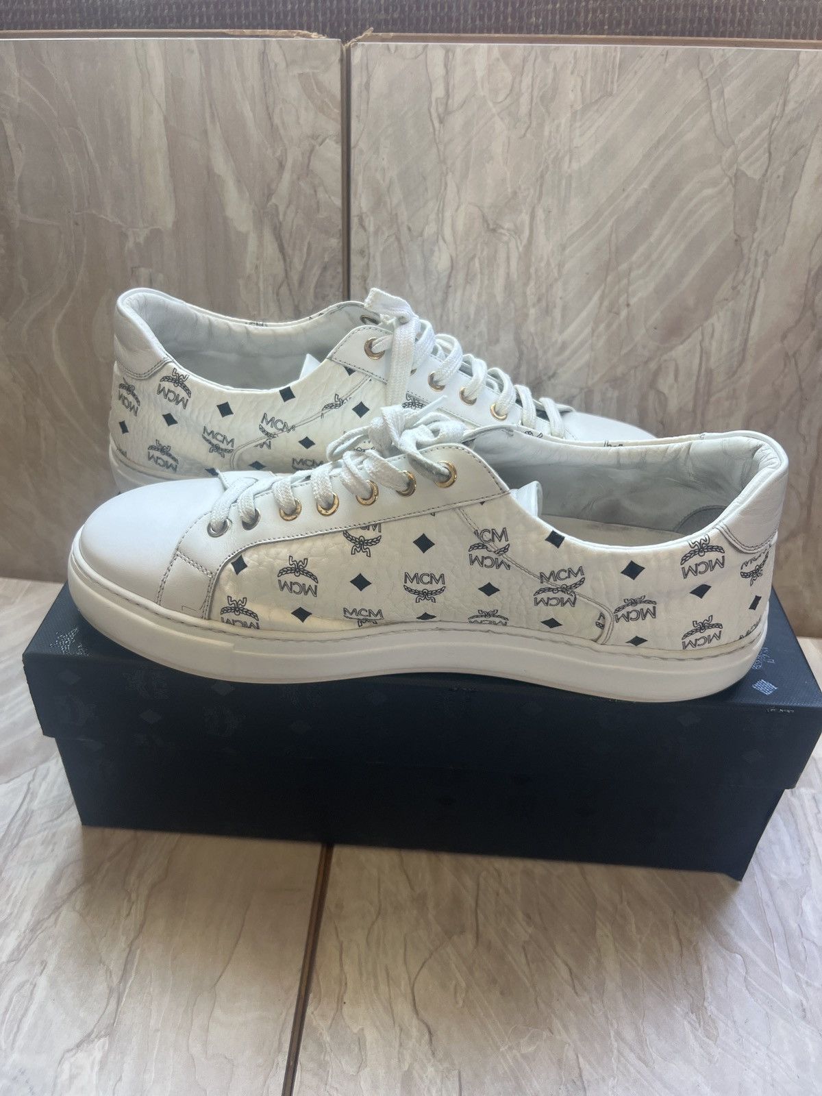 MCM MCM Terrain Lo Visetos Sneakers Size US 12 / EU 45 - 4 Thumbnail