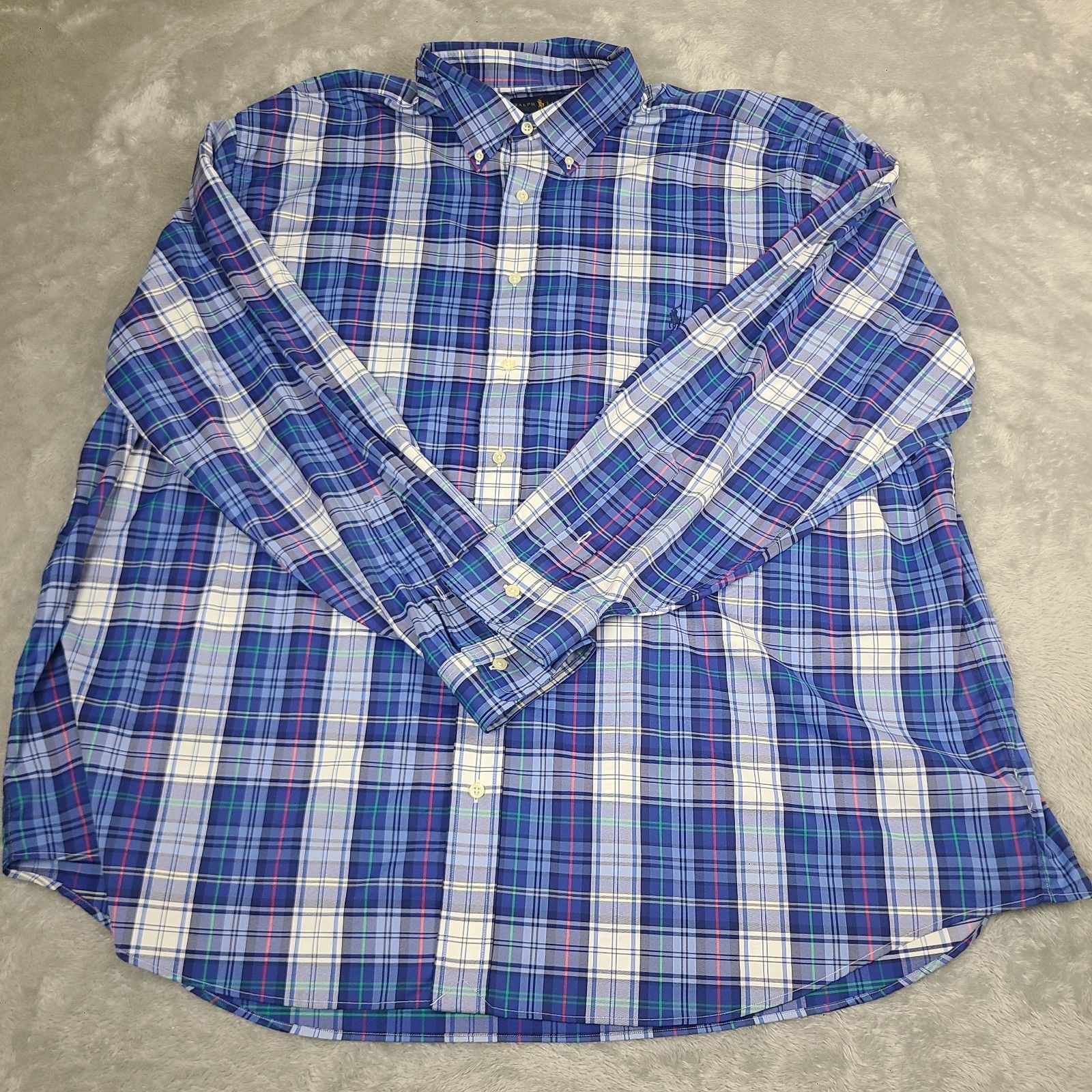 Polo Ralph Lauren Ralph Lauren Mens Performance Button Up Shirt Size 3XB Long Size US XXL / EU 58 / 5 - 1 Thumbnail