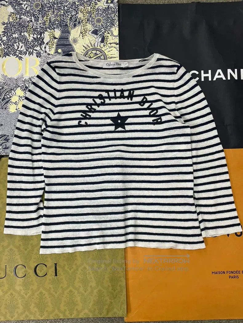 Dior Dior 25 early autumn blue and white striped five-pointed s Size XS / US 0-2 / IT 36-38 - 1 Thumbnail
