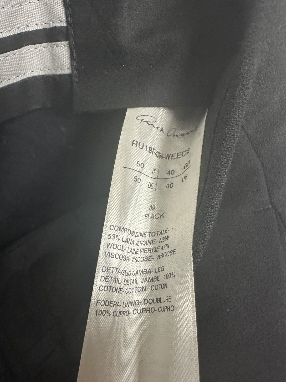 Rick Owens FW19 ‘LARRY’ Embellished Karloff Trousers Size US 34 / EU 50 - 5 Thumbnail