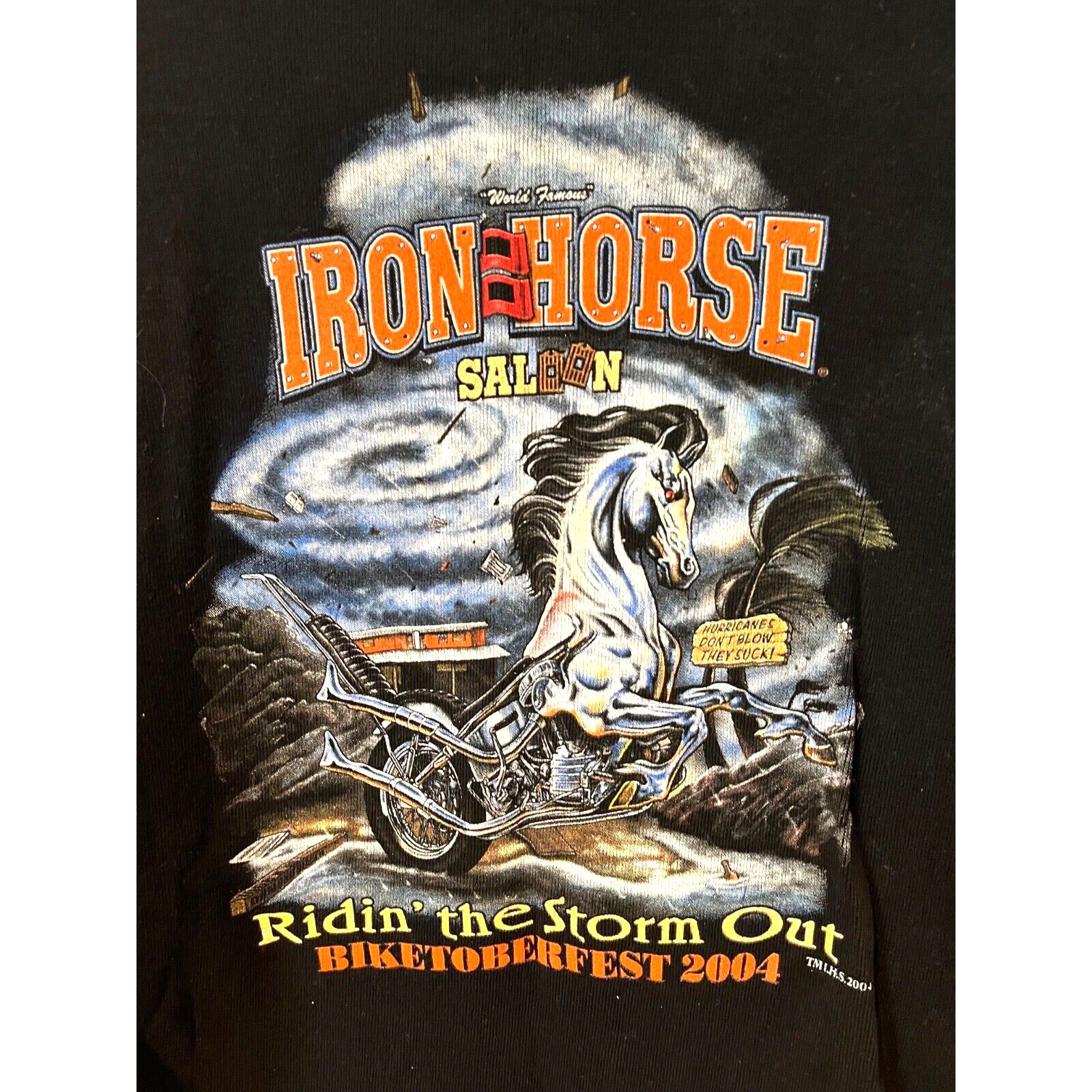 Other Iron Horse Saloon 2004 Biketoberfest Women's Sz. M Henley Size M / US 6-8 / IT 42-44 - 6 Thumbnail