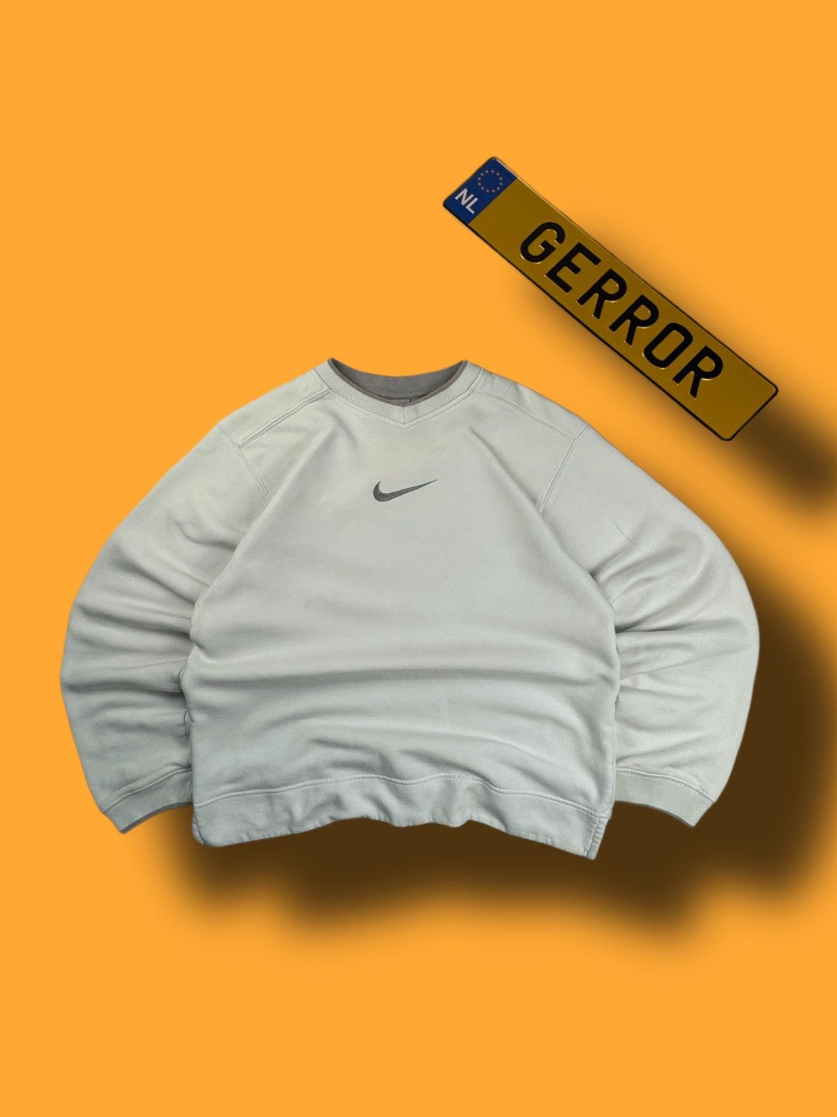 Nike × Vintage NIKE VINTAGE CENTER LOGO OVERSIZE BOXY SWEATSHIRT Size US M / EU 48-50 / 2 - 1 Thumbnail