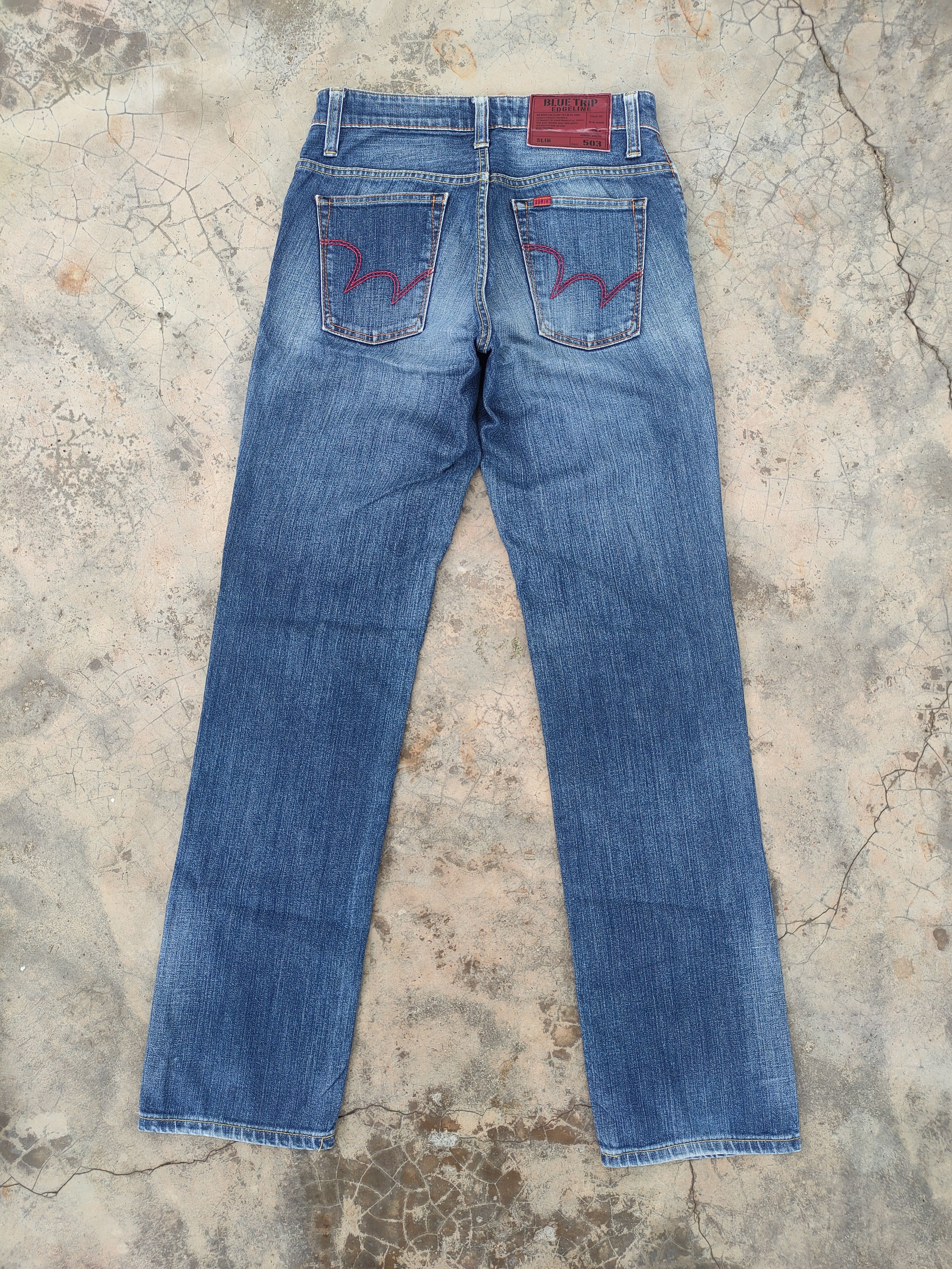 Edwin VINTAGE EDWIN BLUE TRIP FADED JEAN DENIM PANTS Size US 30 / EU 46 - 1 Thumbnail