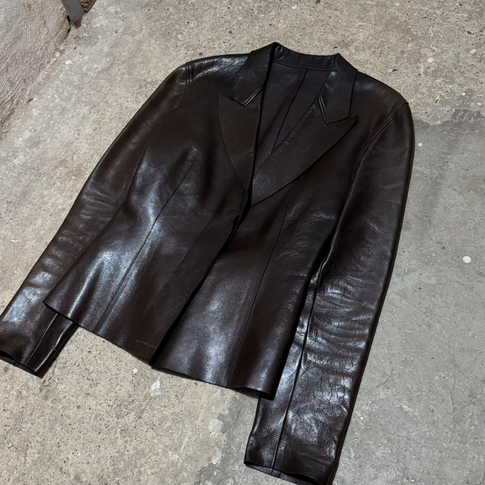 Gucci S/S 1998 Gucci by Tom Ford leather blazer Size S / US 4 / IT 40 - 3 Thumbnail