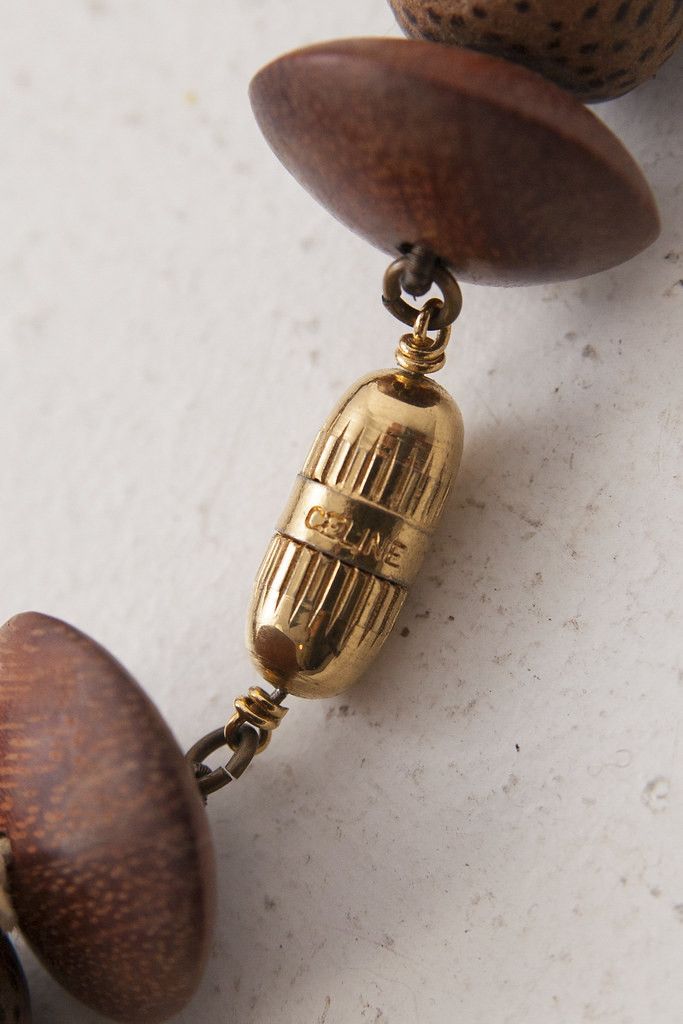 Celine 1990's wood necklace Size ONE SIZE - 5 Thumbnail