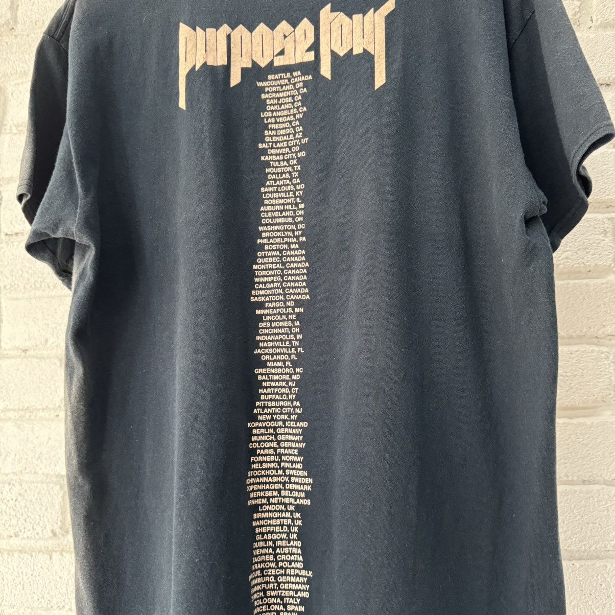 Justin Bieber Justin Bieber Purpose Tour Staff Tee Size US L / EU 52-54 / 3 - 2 Thumbnail