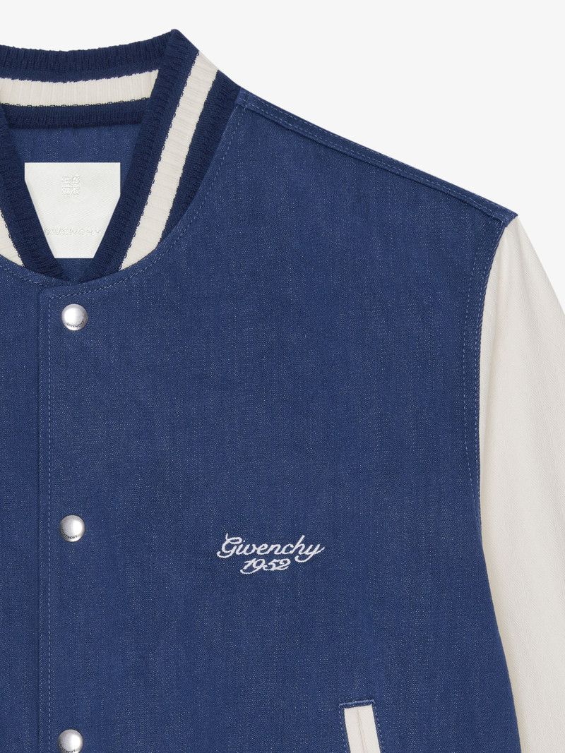 Givenchy o1n1vont0326 Varsity Jacket in Blue/White Size US L / EU 52-54 / 3 - 5 Thumbnail
