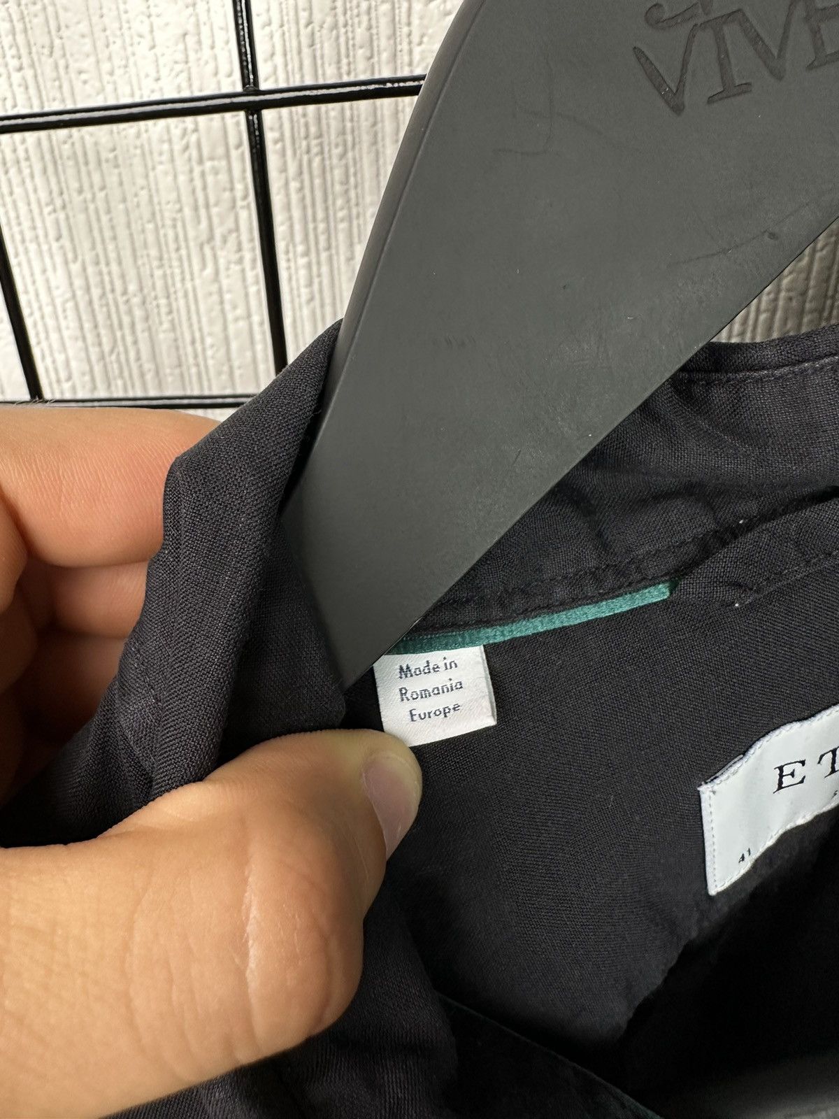 Eton Eton Ultra Light Button Up short Sleeve Shirt Men L black Size US L / EU 52-54 / 3 - 10 Thumbnail