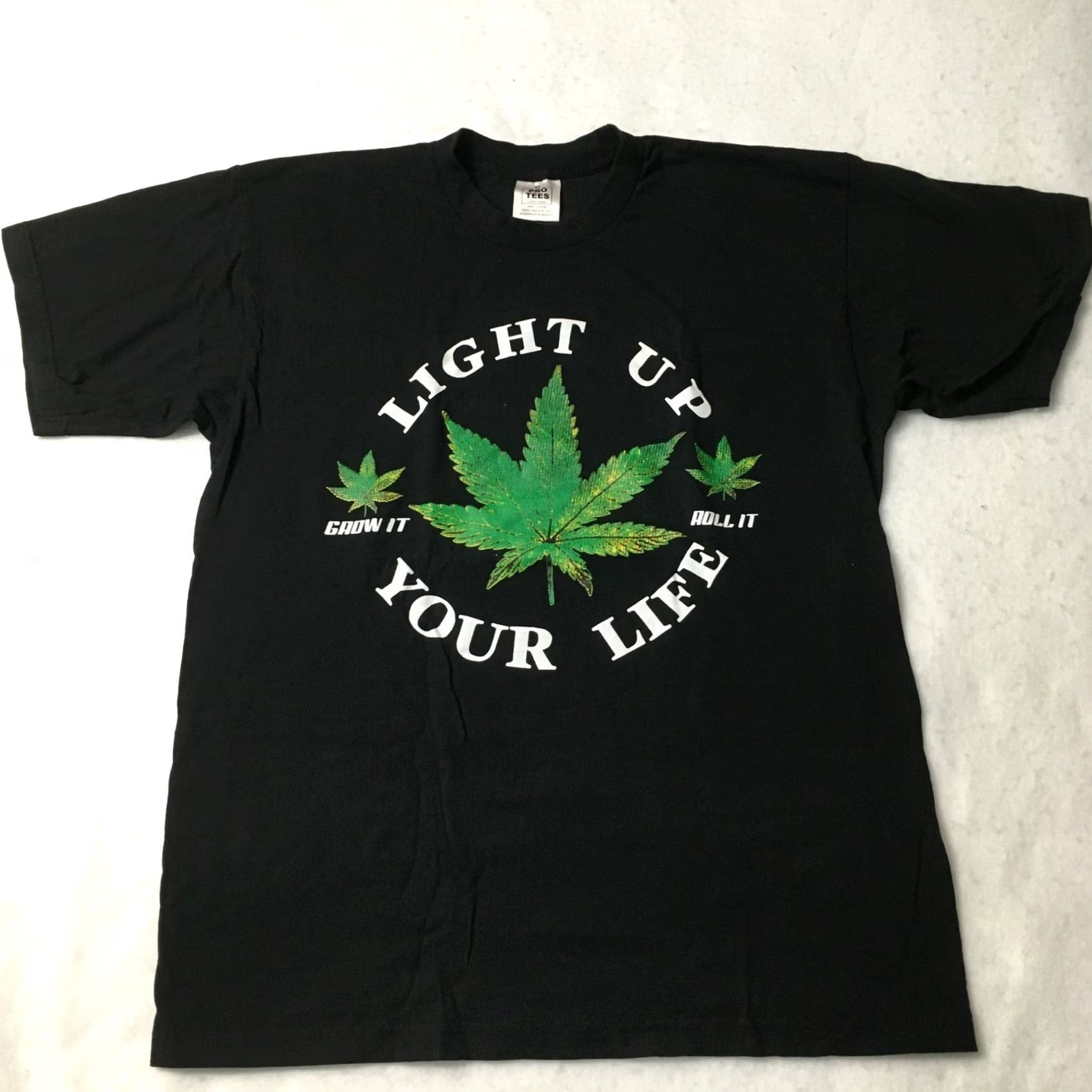 Vintage pro tees SF Weed Leaf Cannabis Marijuana Tree Leaf Black T-Shirt Mens XL Size US XL / EU 56 / 4 - 2 Thumbnail