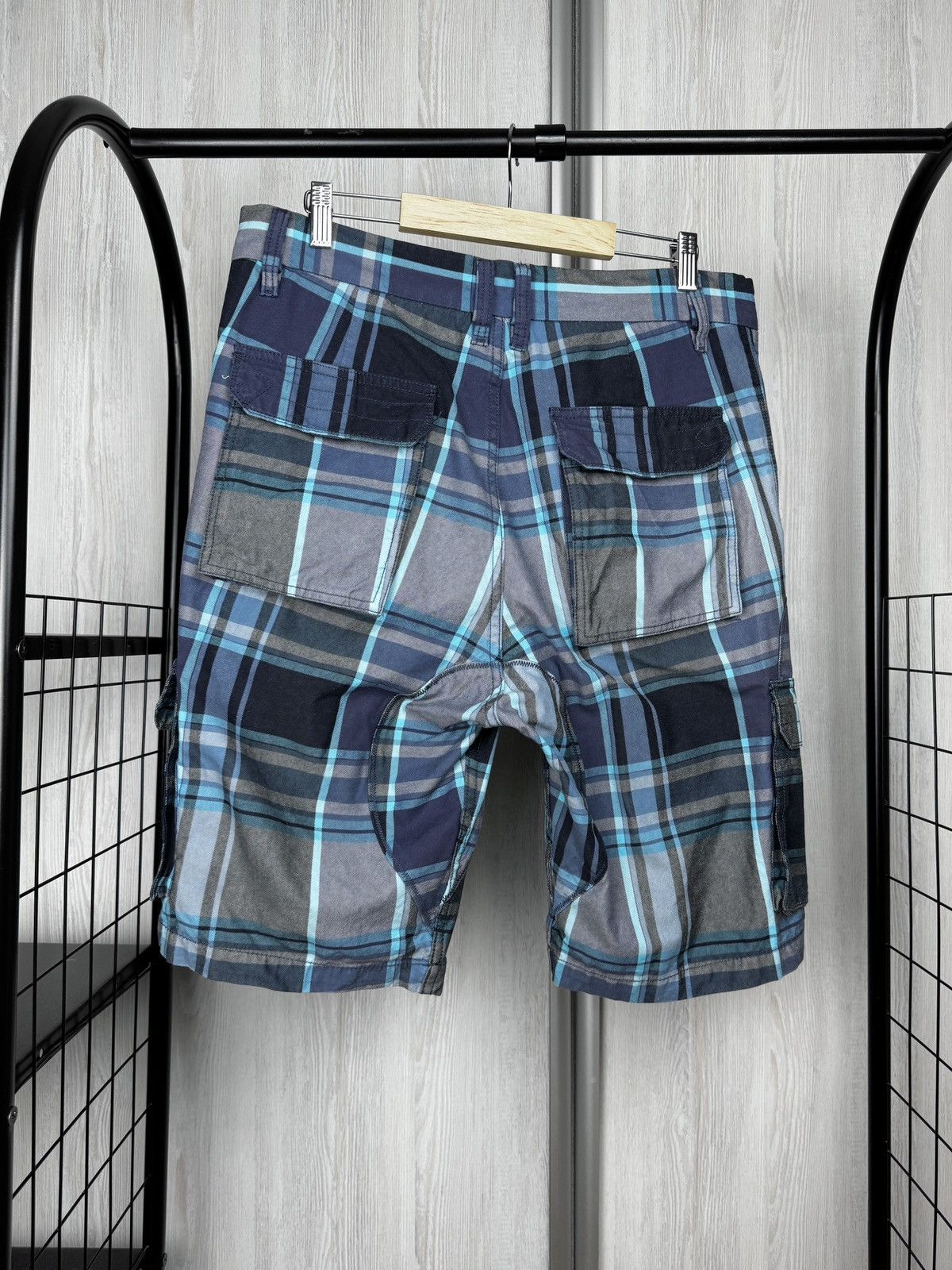 Diesel Diesel Industry Y2K Checkered Designer Cargo Shorts - Men's Size US 32 / EU 48 - 6 Thumbnail