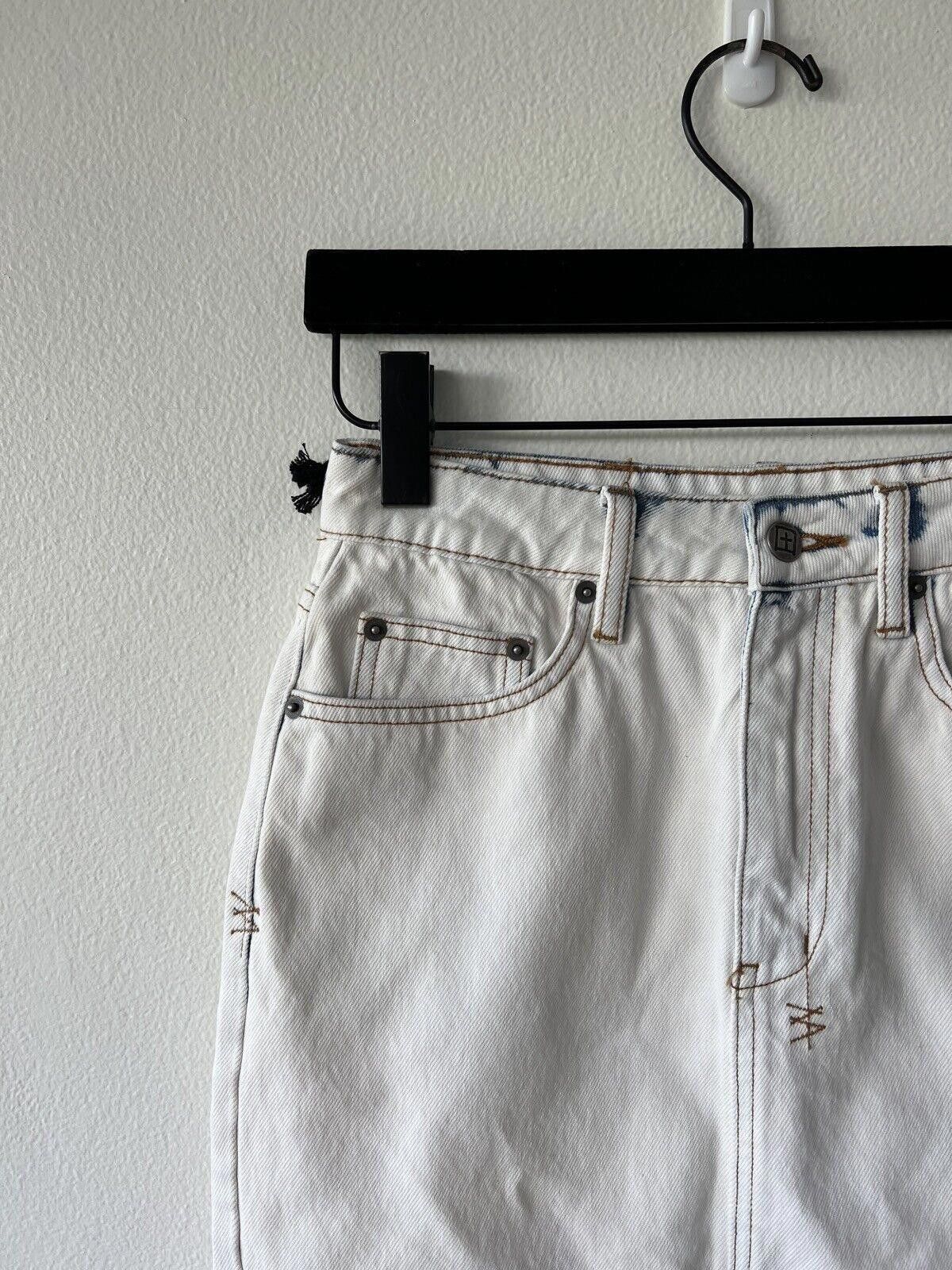 Ksubi new Ksubi denim skirt 26 small 8 super x mini xstatic white Size 42" / US 20 - 2 Thumbnail