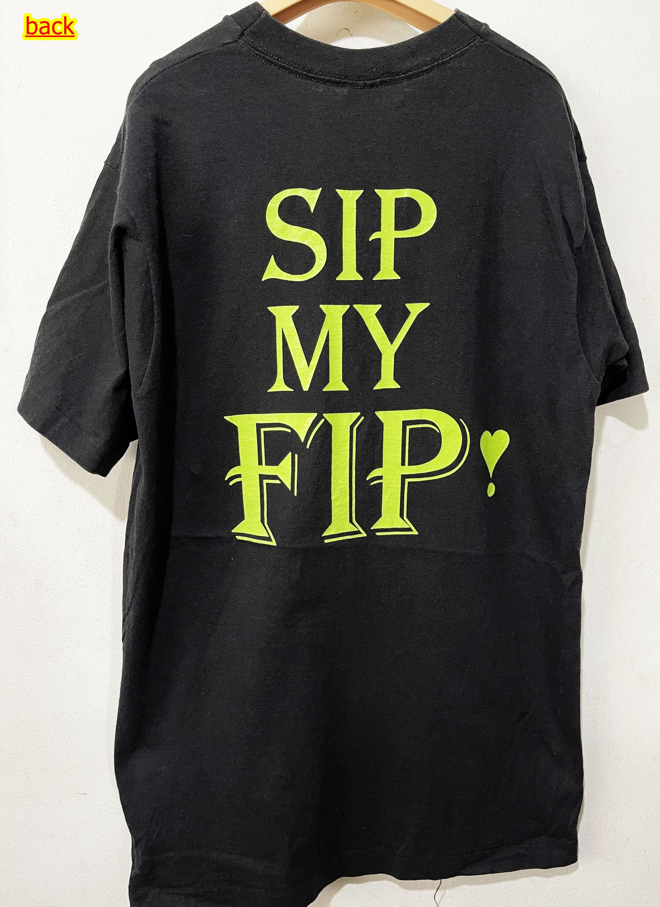 Vintage Vintage "Sip My Fip" Tee Size US L / EU 52-54 / 3 - 1 Thumbnail