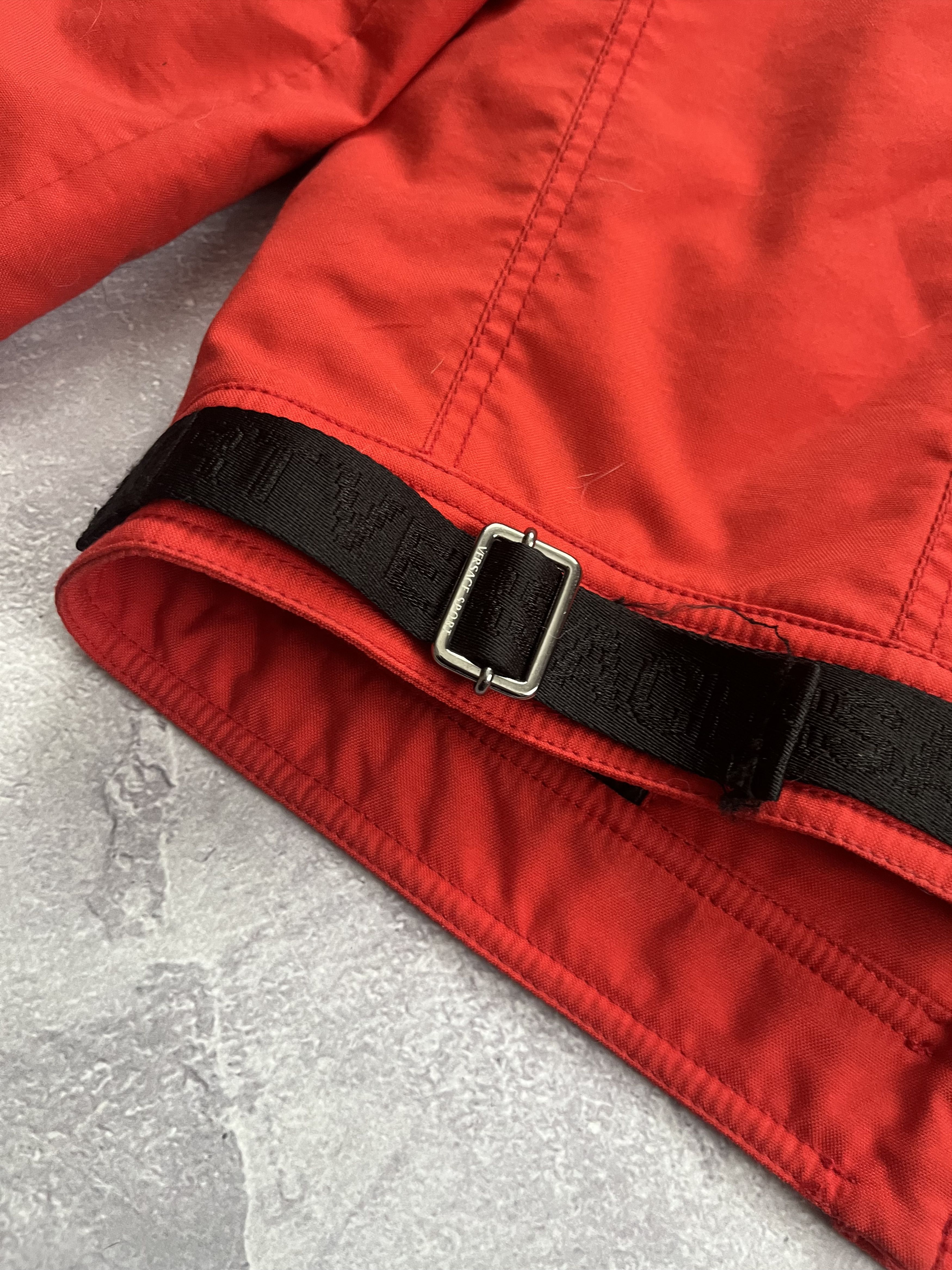 Versace Vintage Versace Sport Diaplex Biker Jacket Style Red Logo Size US L / EU 52-54 / 3 - 19 Thumbnail