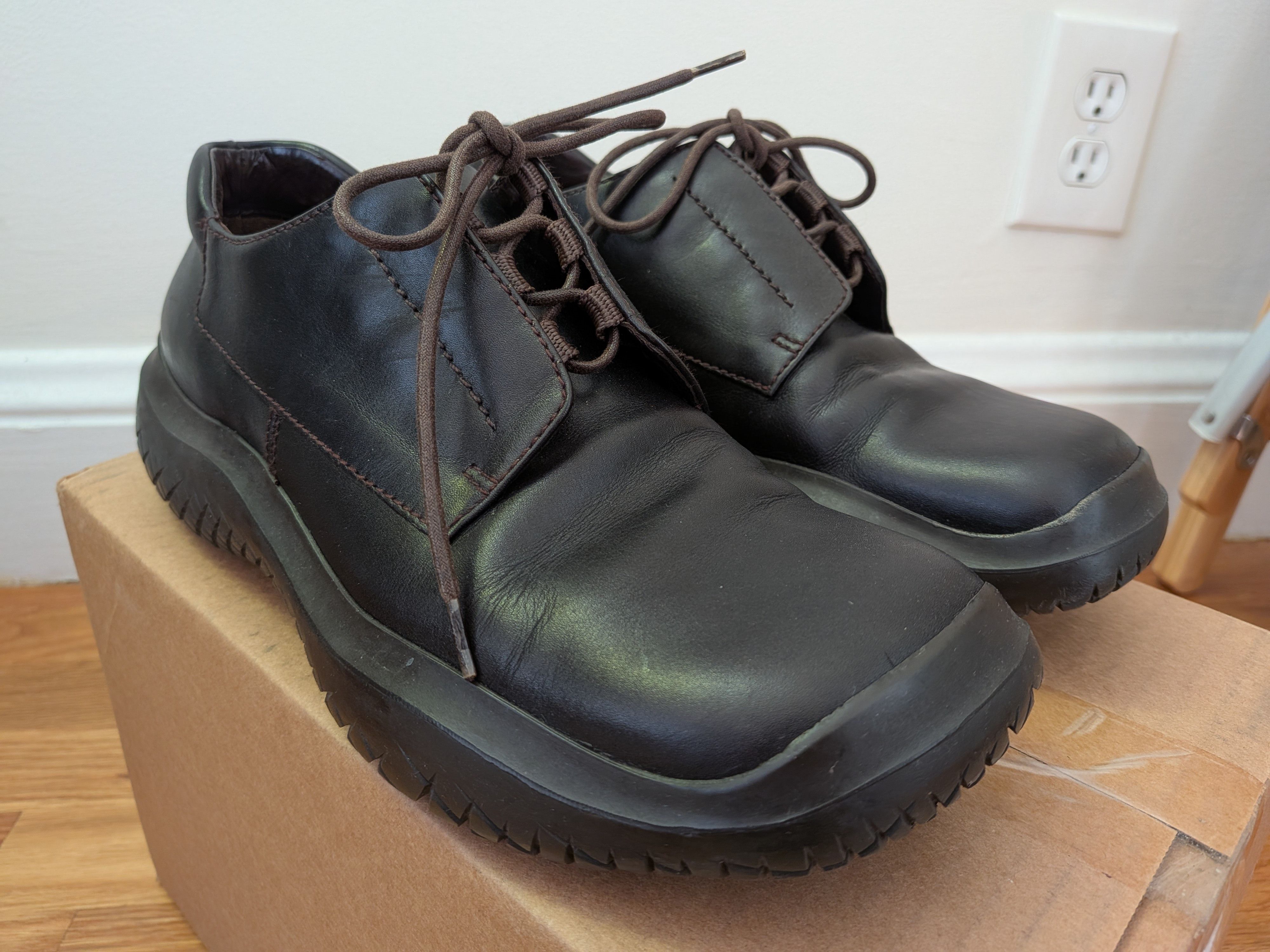 Prada FW1999 Prada Chunky Vibram Low Brown Leather Boots Size US 7 / EU 40 - 5 Thumbnail
