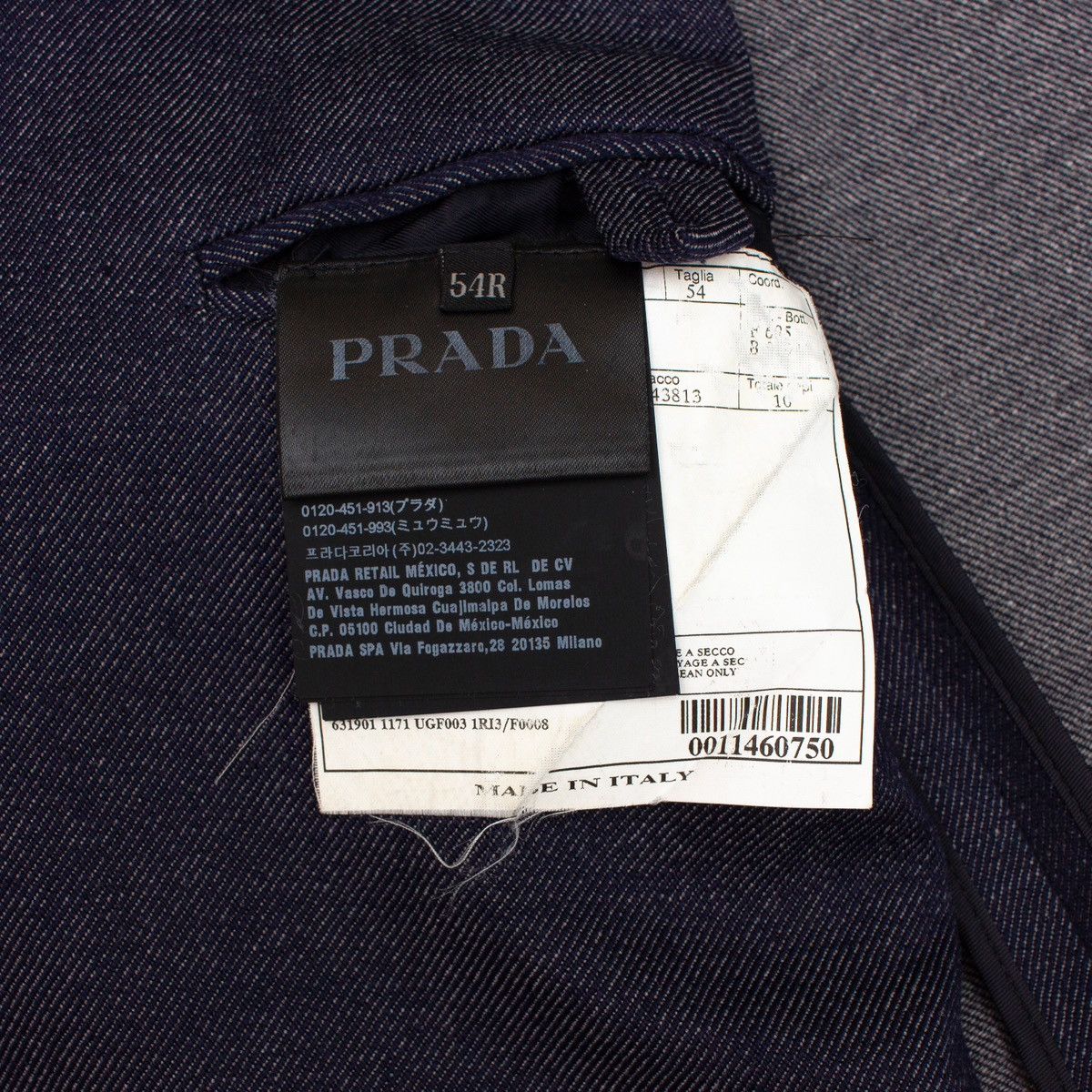 Prada 2.5k$ PRADA Grey Wool Two Buttons Blazer Sport Coat Jacket Size US L / EU 52-54 / 3 - 6 Thumbnail