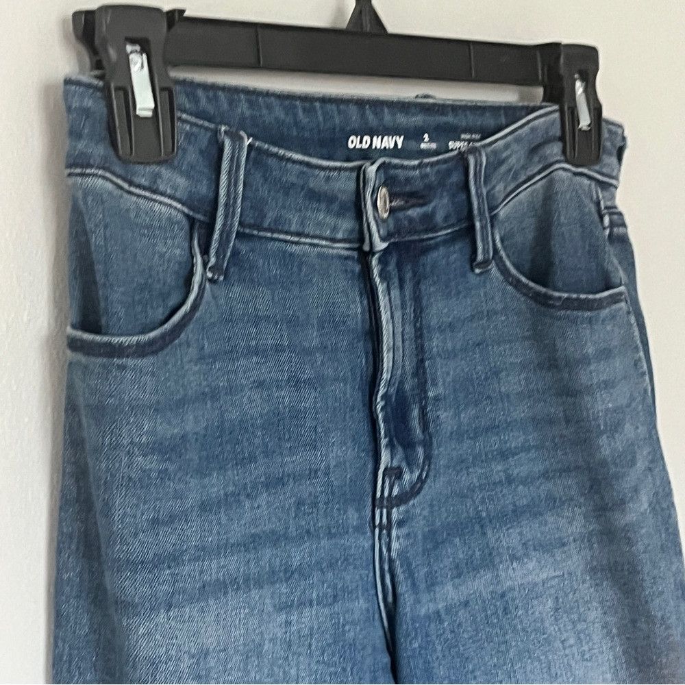Old Navy Old Navy High Rise Super Skinny Denim Jeans Blue 2 Petite Size 24" / US 00 / IT 34 - 1 Thumbnail