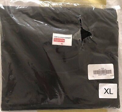 Comme des Garcons × Supreme New Supreme Comme Des Garcons Split Box Tee XL Bogo Black Size US XL / EU 56 / 4 - 6 Thumbnail