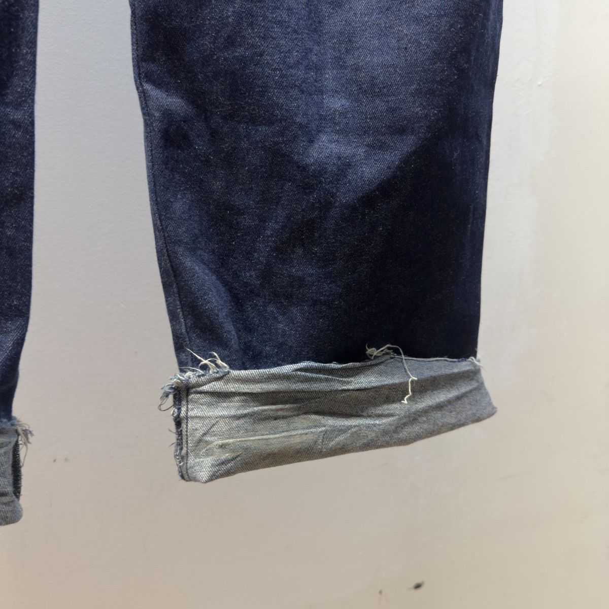 Vintage 80s Dark Wash Baggy Wide Leg Denim Jeans ERD Grunge Chrome Size US 37 - 8 Thumbnail