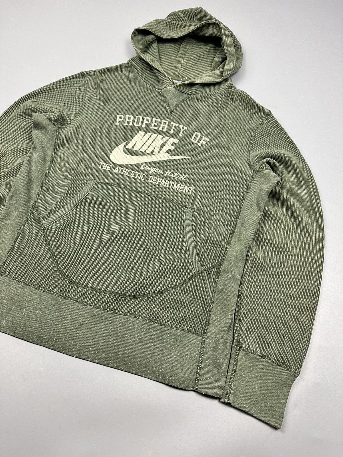 Nike Nike Swoosh Oregon USA Athletic Dept Hoodie Pullover Size US L / EU 52-54 / 3 - 3 Thumbnail