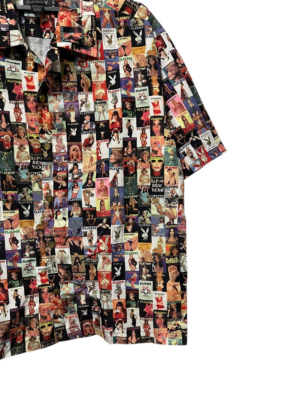 Playboy × Vintage 🔥Vtg Playboy Magazine Shirt All Over Print Size US XXL / EU 58 / 5 - 3 Thumbnail