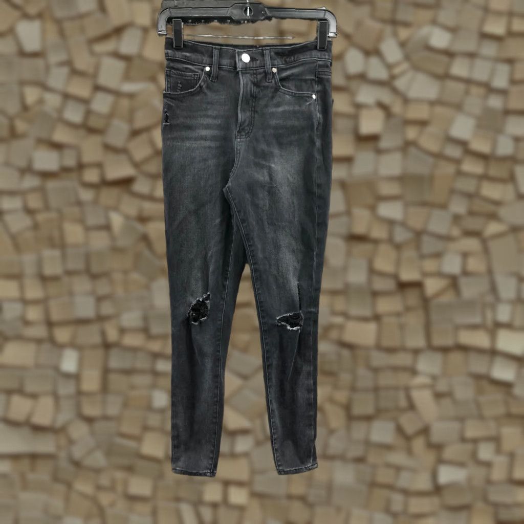 Express Express Jeans Skinny High Rise Size 2 Womens Black Dark Wash Denim 5-Pocket Modern Womens Clothing Size 26" / US 2 / IT 38 - 1 Thumbnail