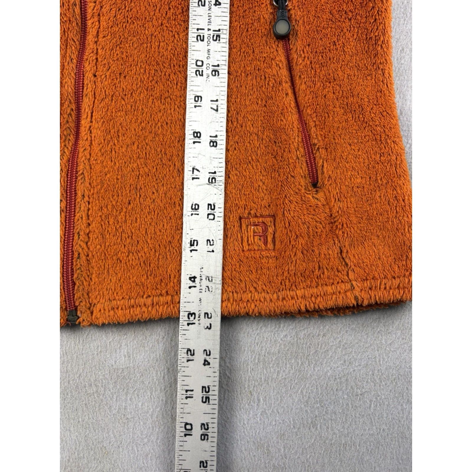 Patagonia VINTAGE Patagonia Vest Full Zip Fleece Regulator Orange Women M USA Band Logo Zipper Indoor Mid-Length Coat Size M / US 6-8 / IT 42-44 - 8 Thumbnail