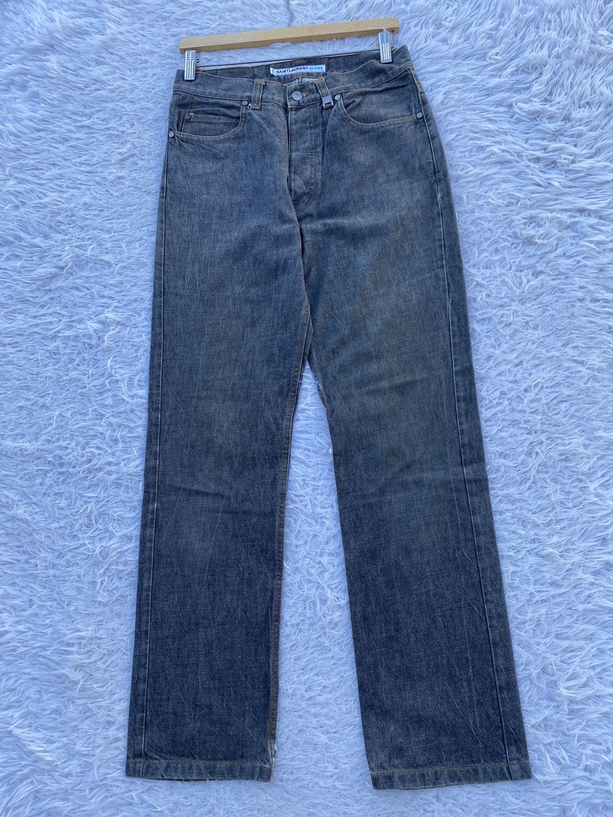 Yves Saint Laurent Rare Vintage Saint Laurent Jeans YSL Denim Made in Portugal Size US 29 - 5 Thumbnail
