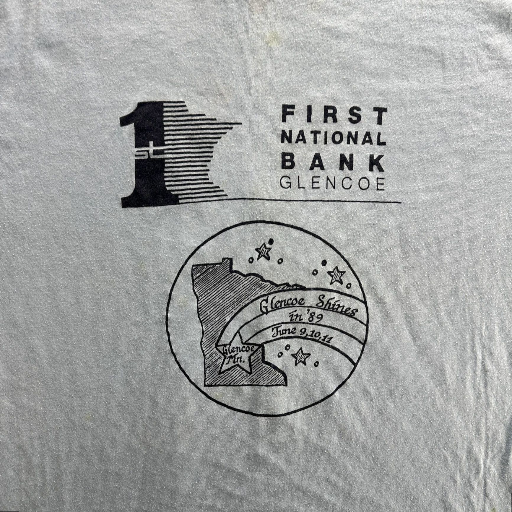 Vintage VINTAGE First National Bank Glencoe Shirt Mens XL Promo Event Tee USA 80s 90s Size US XL / EU 56 / 4 - 4 Thumbnail