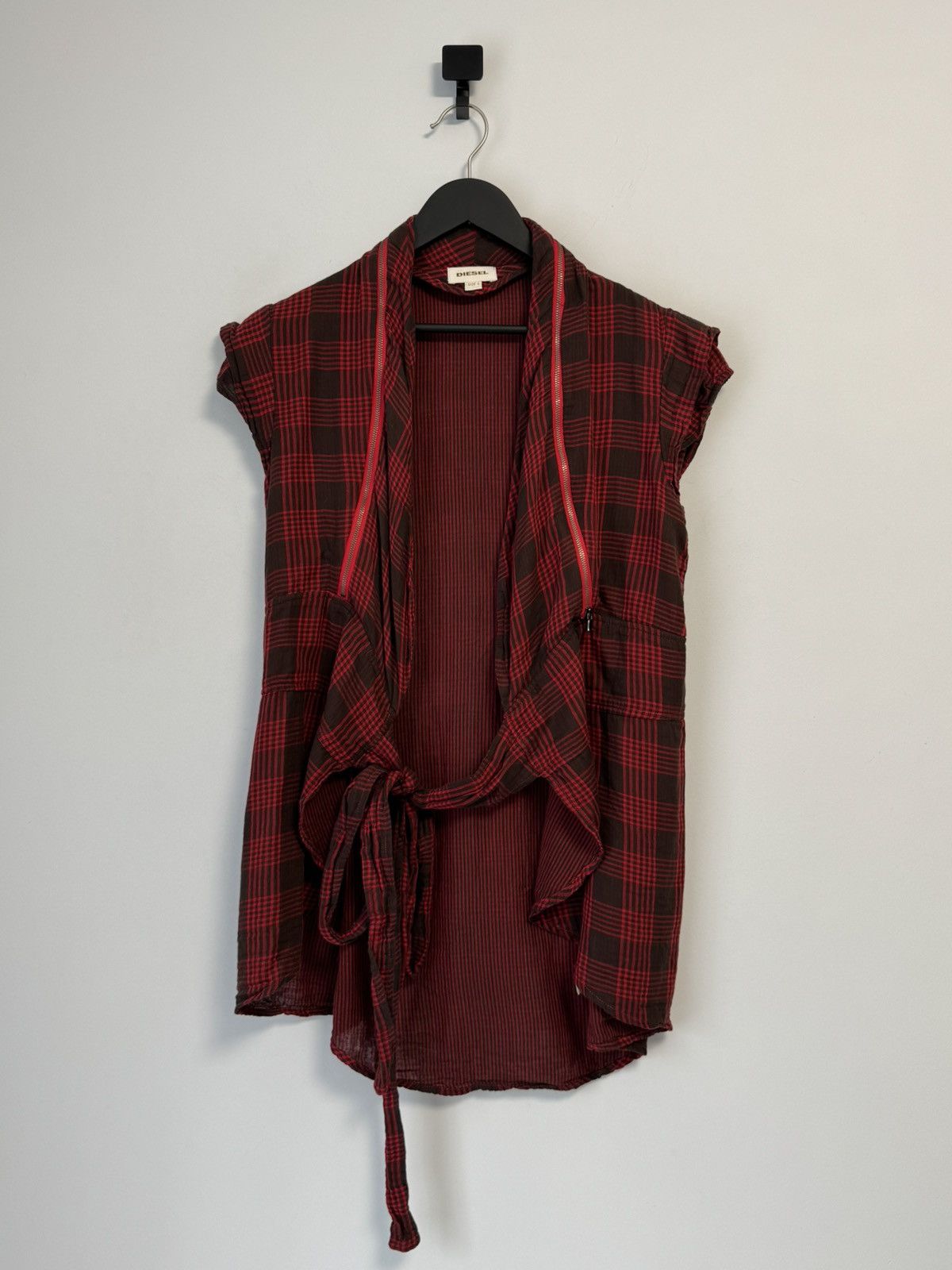Diesel × Vintage Diesel Vintage Women’s Y2K style vest Cotton Size L / US 10 / IT 46 - 1 Thumbnail
