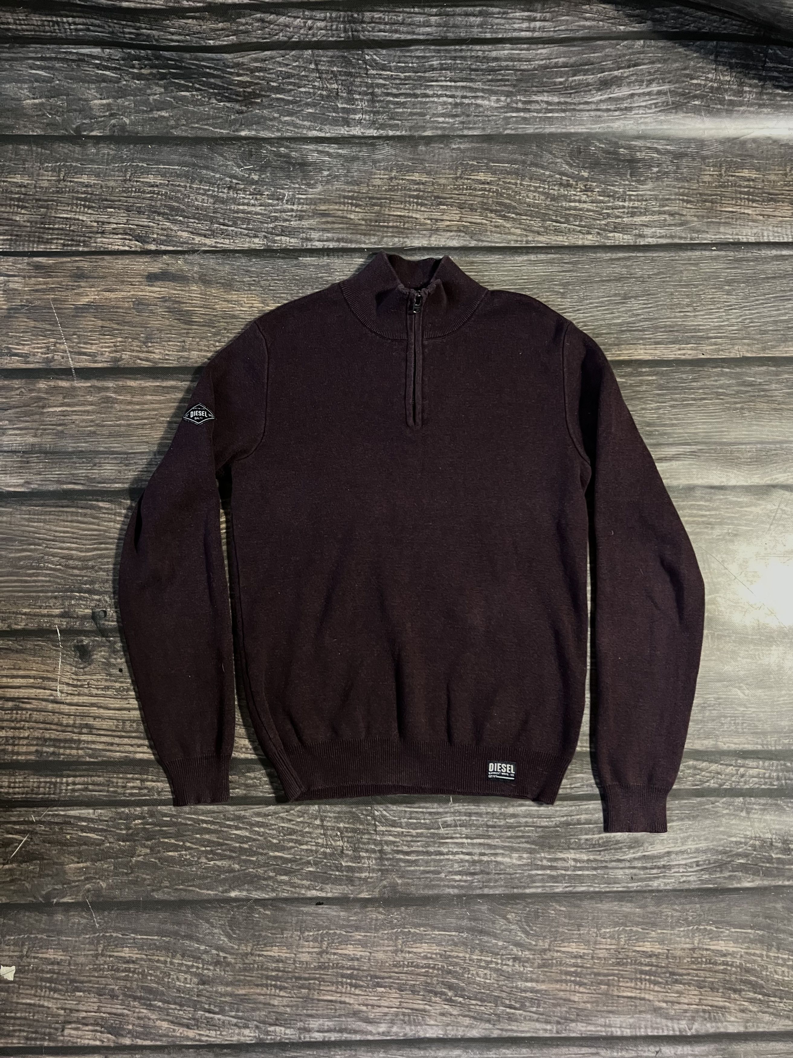 Diesel 1/3 zip Diesel Cherry Sweater Premium Cotton Size US M / EU 48-50 / 2 - 1 Thumbnail