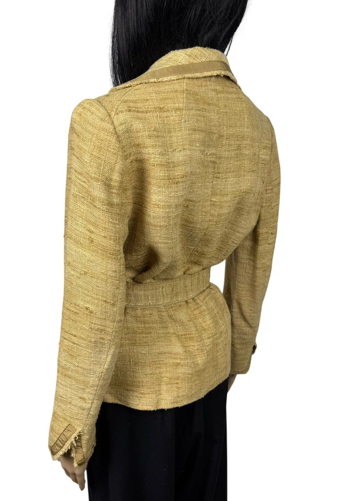 Other Filo Di Seta Dupion Silk Belted Jacket size 38 Made In Japan Size XS / US 0-2 / IT 36-38 - 6 Thumbnail