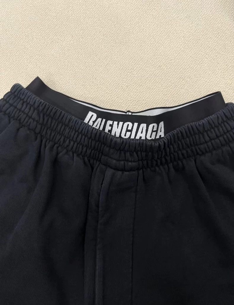 Balenciaga Balenciaga size XS Letter-print drawstring lace-up Jersey Size US 27 - 4 Thumbnail