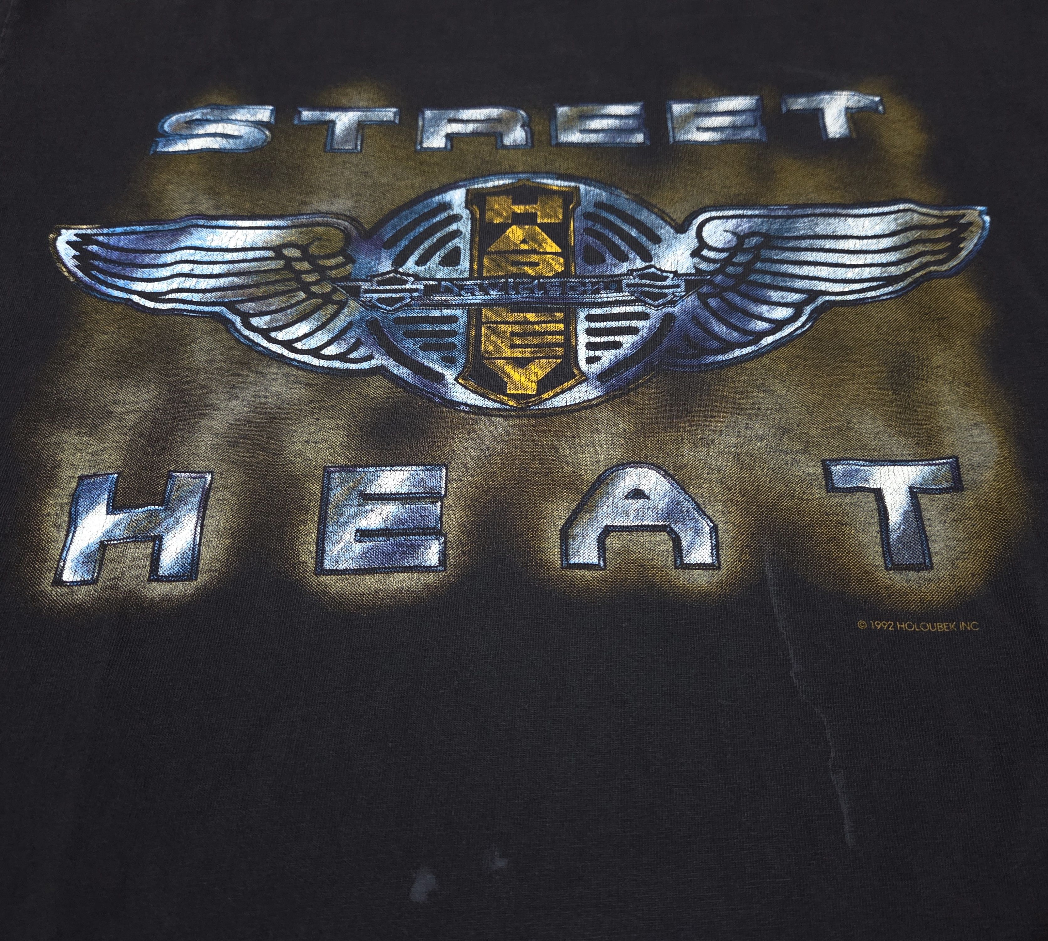 Harley Davidson Vintage 90s Motorcycle Harley Davidson HD Street Heat Shirt Size US L / EU 52-54 / 3 - 7 Thumbnail