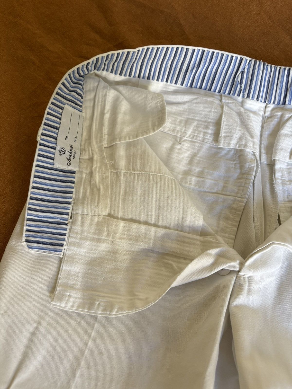 Other Ambrosi Napoli - White cotton trousers Size US 30 / EU 46 - 2 Thumbnail