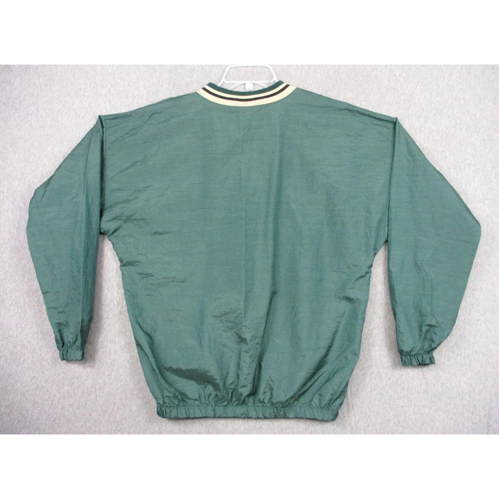 Augusta Sportswear VINTAGE Augusta Sportswear Miles College Track Suit Mens L Green 2 Piece Nylon Set Size 42R - 7 Thumbnail