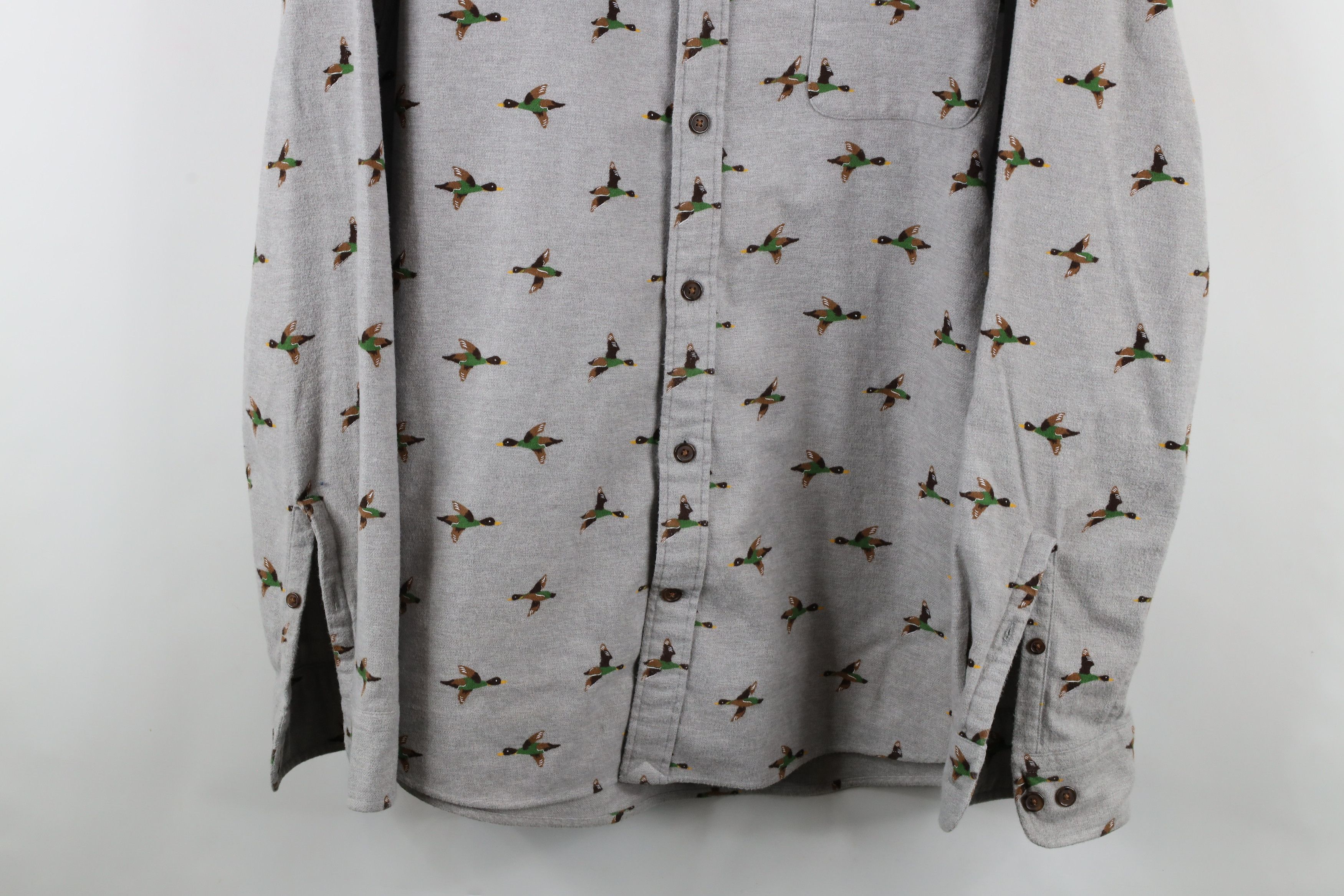 Lands' End × Vintage Vintage Lands End Over Print Chamois Cloth Button Down Shirt Size US XL / EU 56 / 4 - 3 Thumbnail