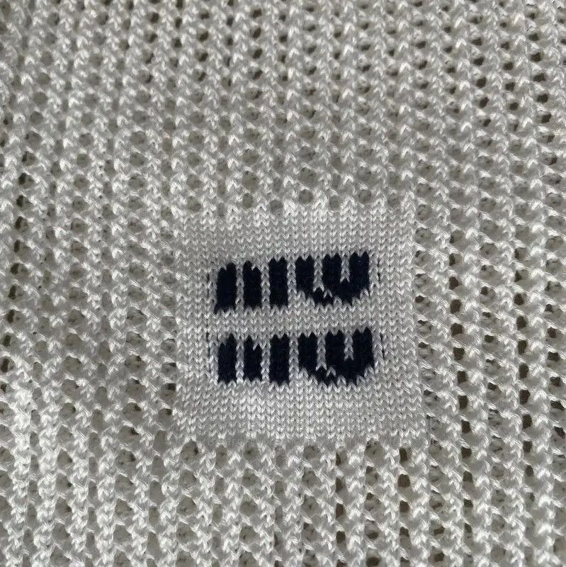 Miu Miu Miu Miu White Cropped Cotton Pullover . Size L / US 10 / IT 46 - 5 Thumbnail