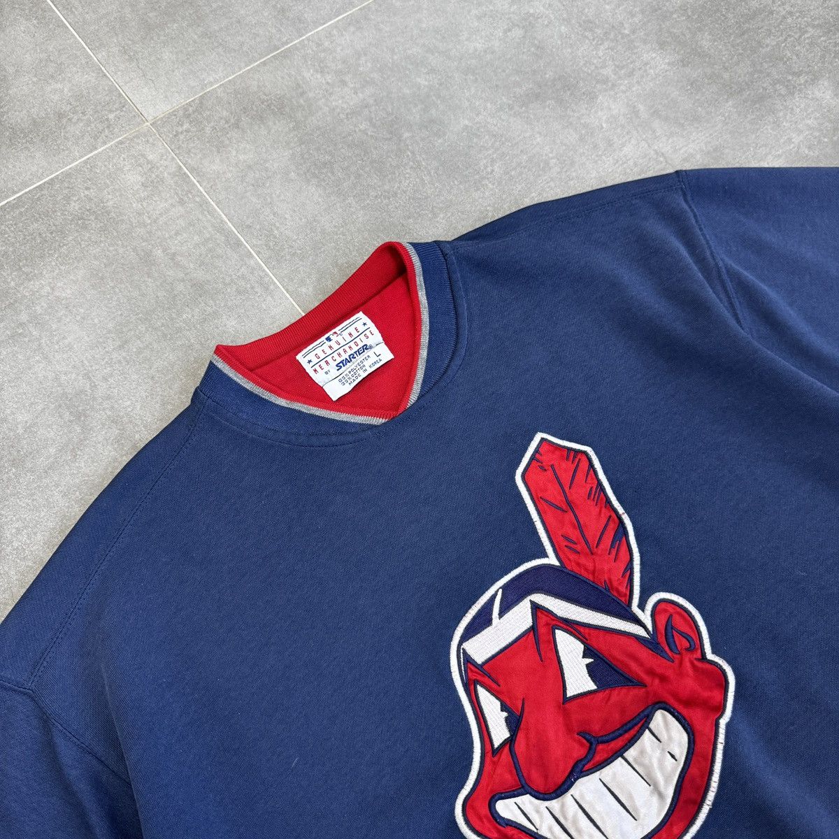 Starter Vintage Starter Cleveland Guardians Indians Sweatshirt Men Size US L / EU 52-54 / 3 - 9 Thumbnail