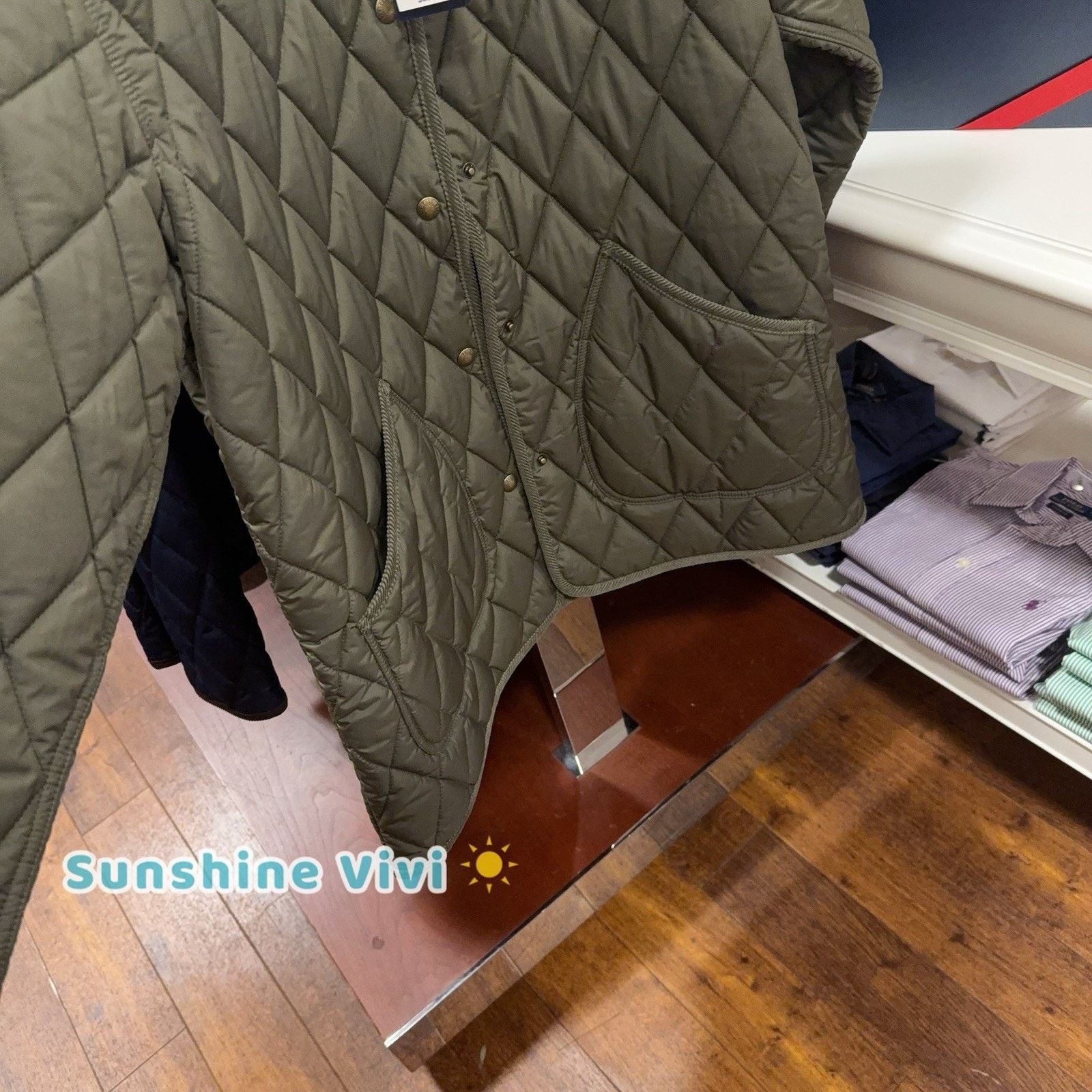 Lauren Ralph Lauren NWT Ralph Lauren Polo Women Quilted Barn Jacket Large Green Size L / US 10 / IT 46 - 7 Thumbnail