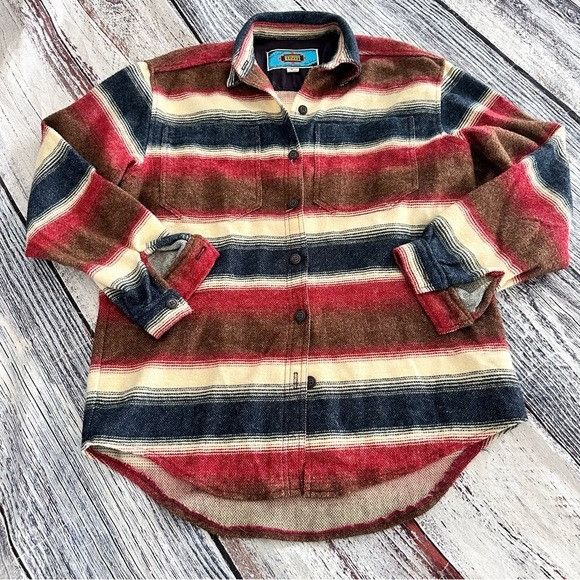 Vintage Maurizio Ramani Wool Blend Southwest Print Button Down Women Size S / US 4 / IT 40 - 1 Thumbnail