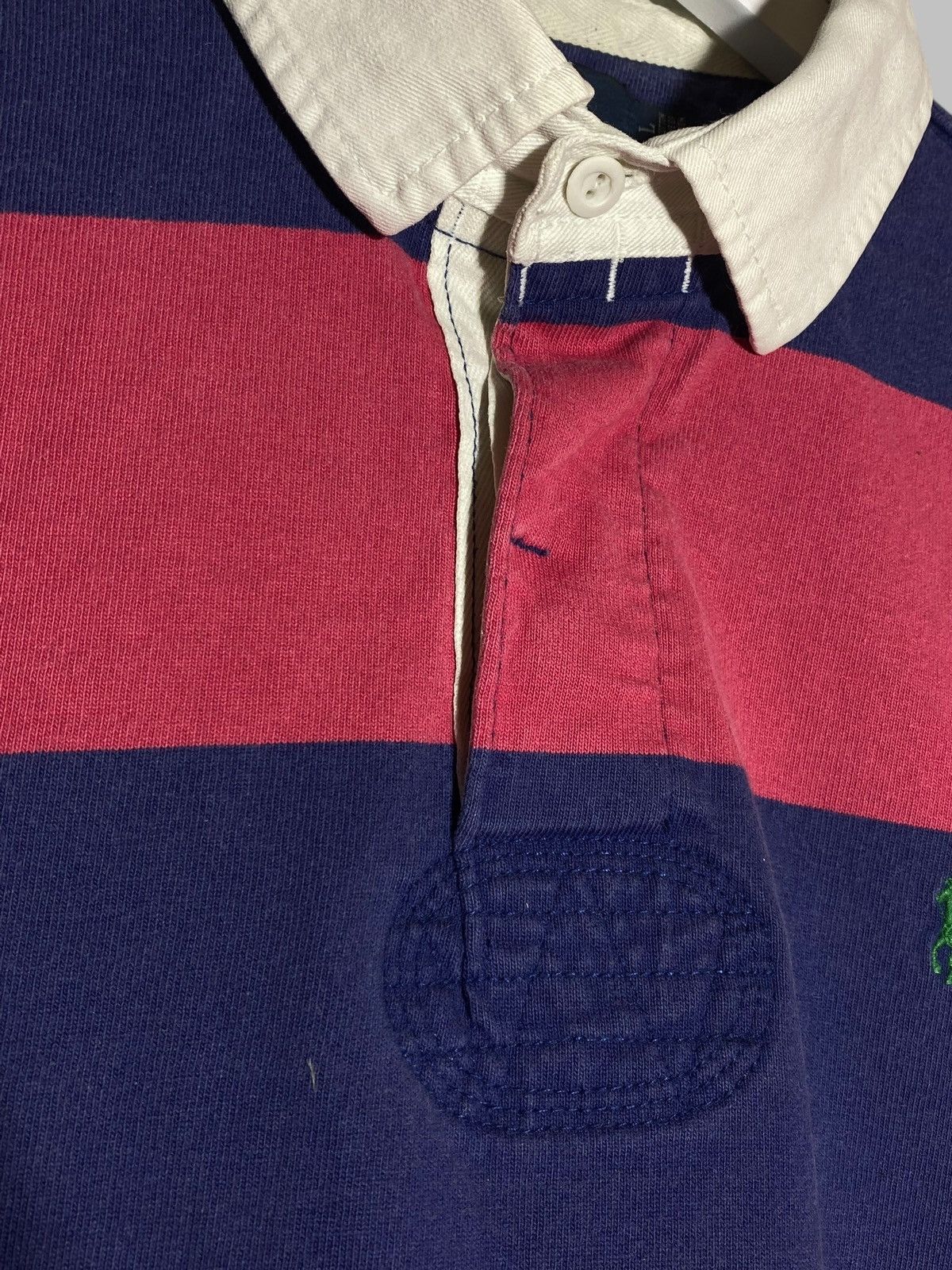 Polo Ralph Lauren 🔥 Y2K RALPH LAUREN RUGBY STRIPED POLO PREPPY SPORT VINTAGE Size US L / EU 52-54 / 3 - 4 Thumbnail