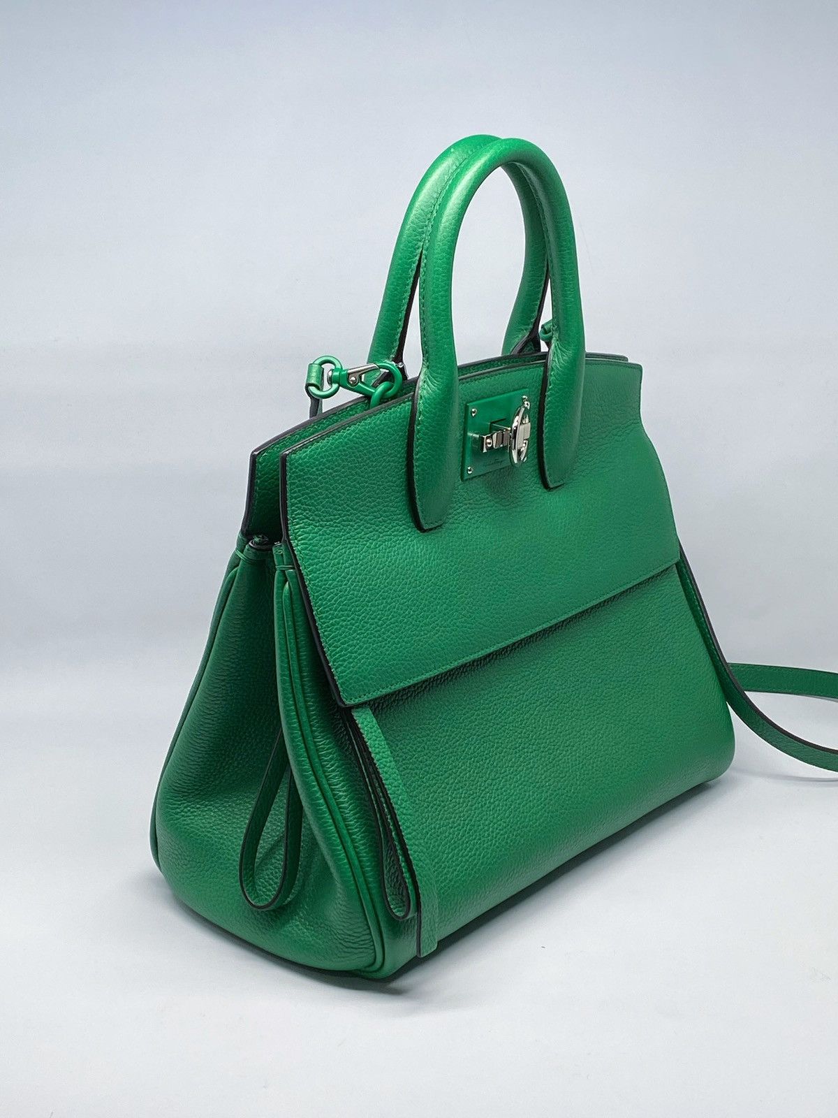 Salvatore Ferragamo Ferragamo Studio Bag Small Leather Satchel Size ONE SIZE - 5 Thumbnail