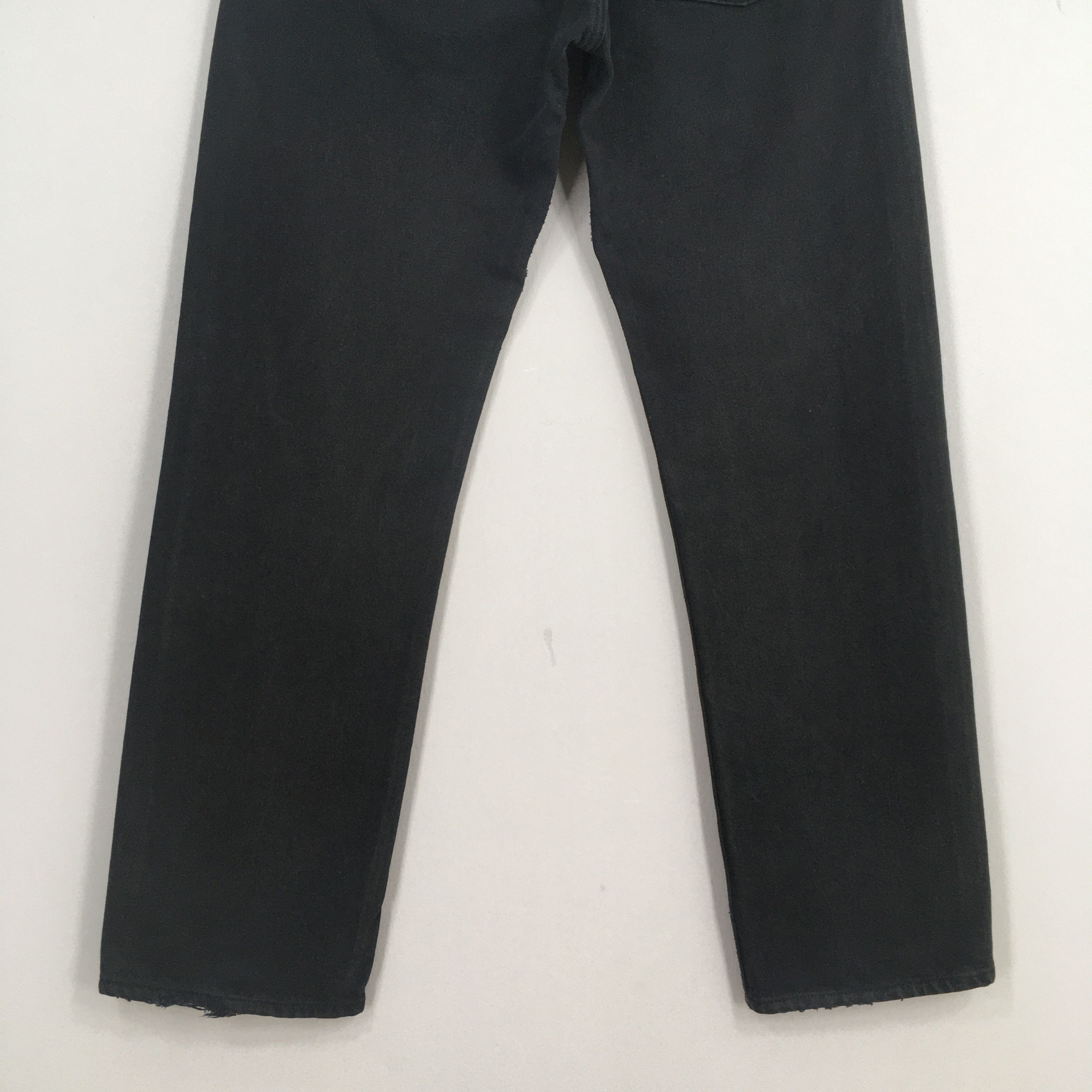 Levi's Size 30x29.5 Vintage 90s Levi's 501 Black Jeans S341 Size US 30 / EU 46 - 10 Thumbnail