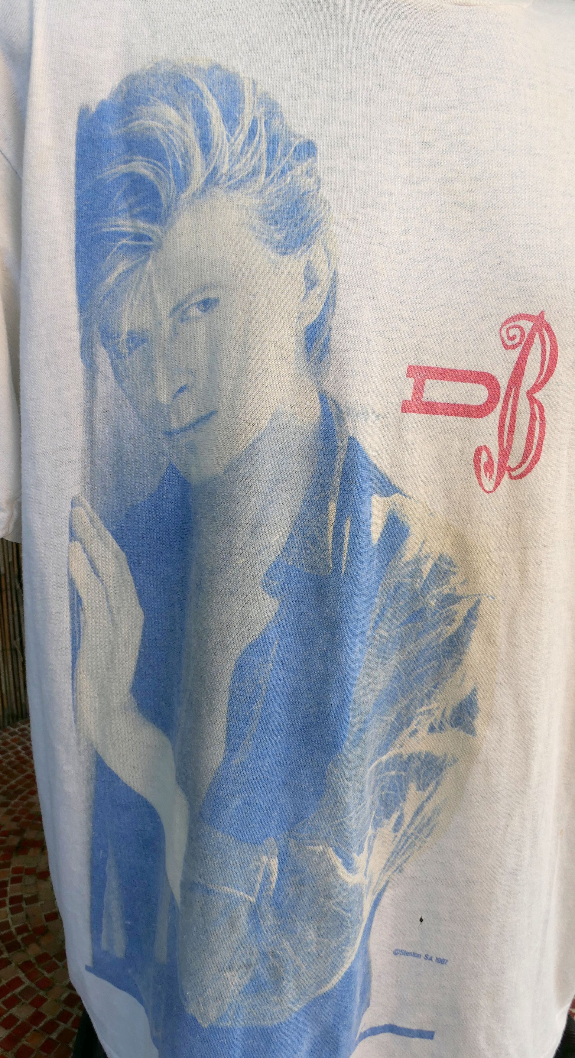 80's Vintage 1987 DAVID BOWIE Glass Spider Tour T Shirt XL