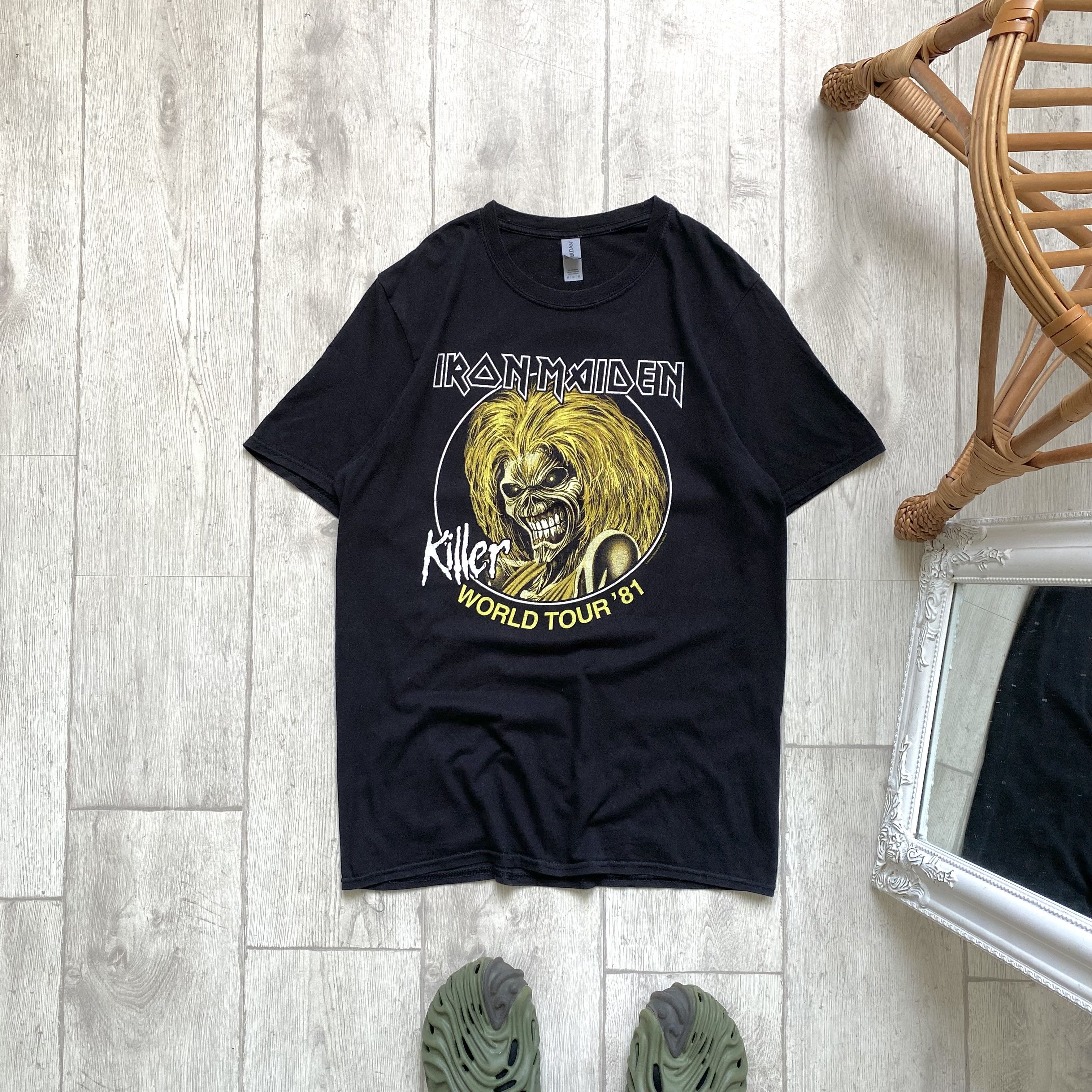 Band Tees 🎸 Iron Maiden Tour 81 Killer tee Big logo reprint Rock Band Size US M / EU 48-50 / 2 - 1 Thumbnail