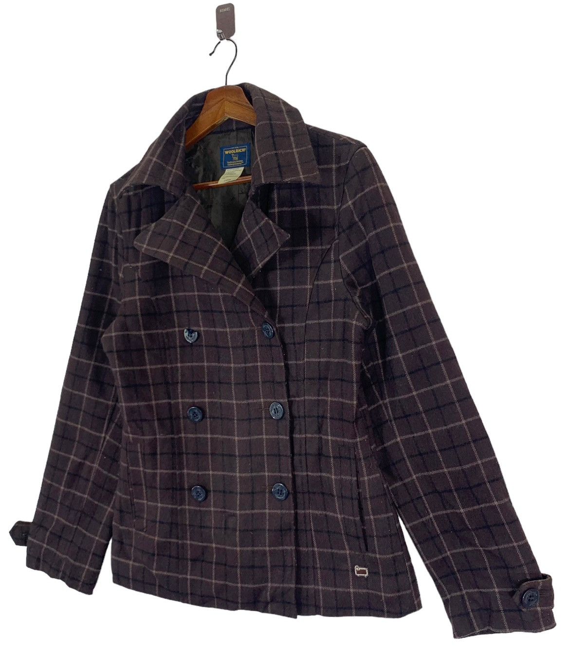 Woolrich Woolen Mills VINTAGE WOMEN WOOLRICH DOUBLE COLLOR JACKET Size L / US 10 / IT 46 - 2 Thumbnail
