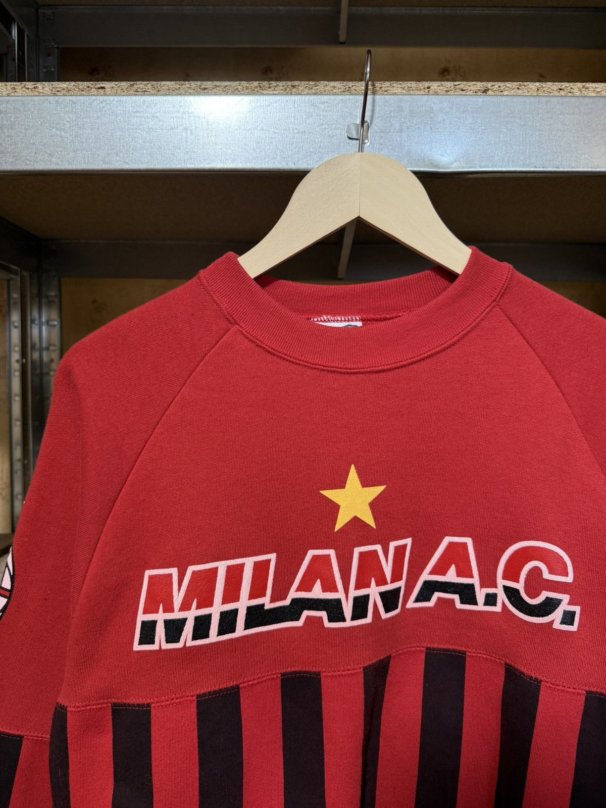 Vintage AC Milan Le Felpe Dei Grandi Club Soccer Retro Sweatshirt Size US S / EU 44-46 / 1 - 3 Thumbnail