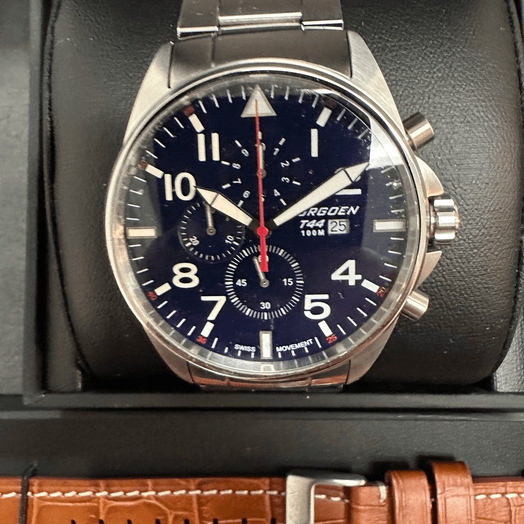 Other New Torgoen TN-1244 T44 Steel Leather Strap Watch Set Size ONE SIZE - 2 Thumbnail